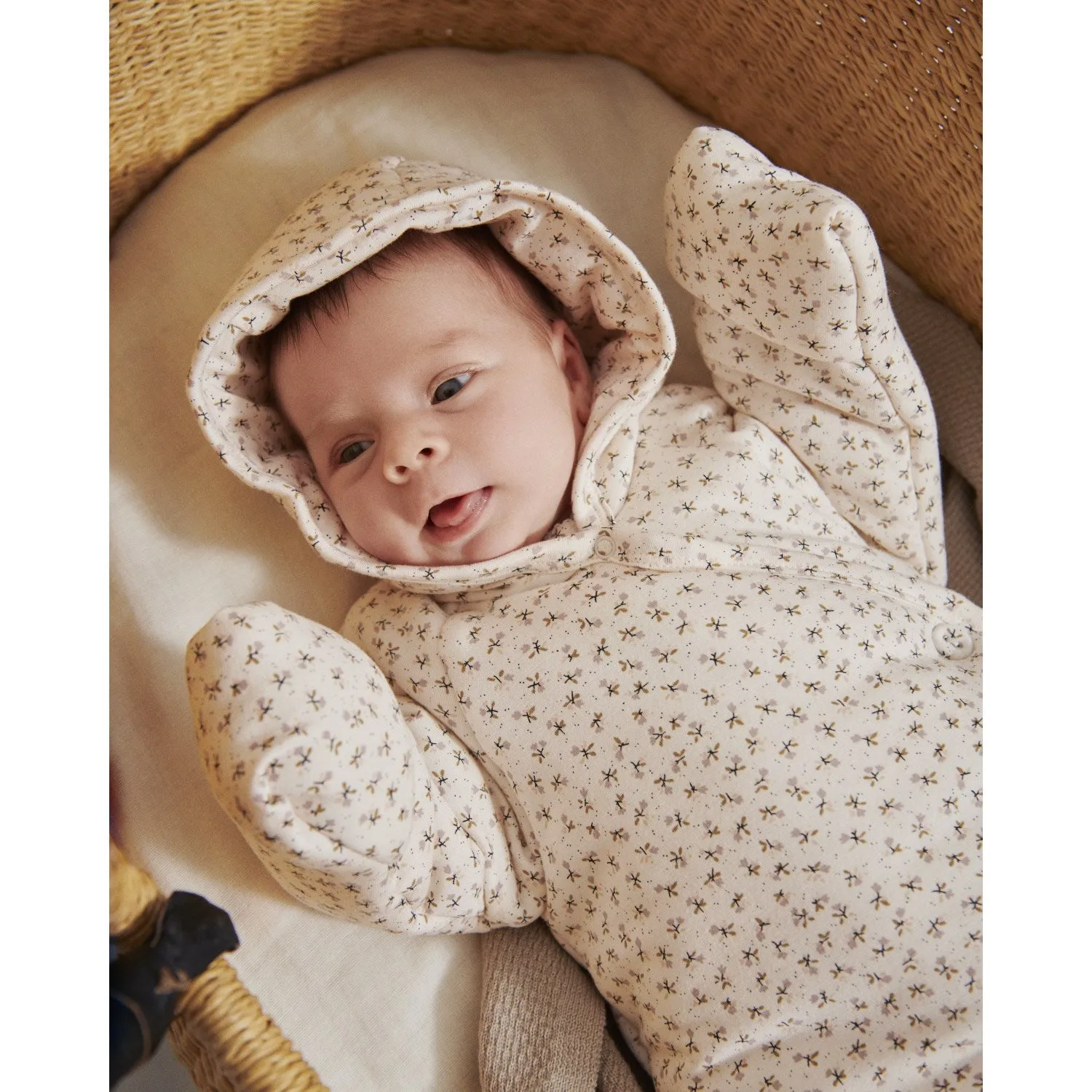 MarMar New Born Modal Smooth Print Petite Fleurs Rexo Stroller Suit Evening-Wear