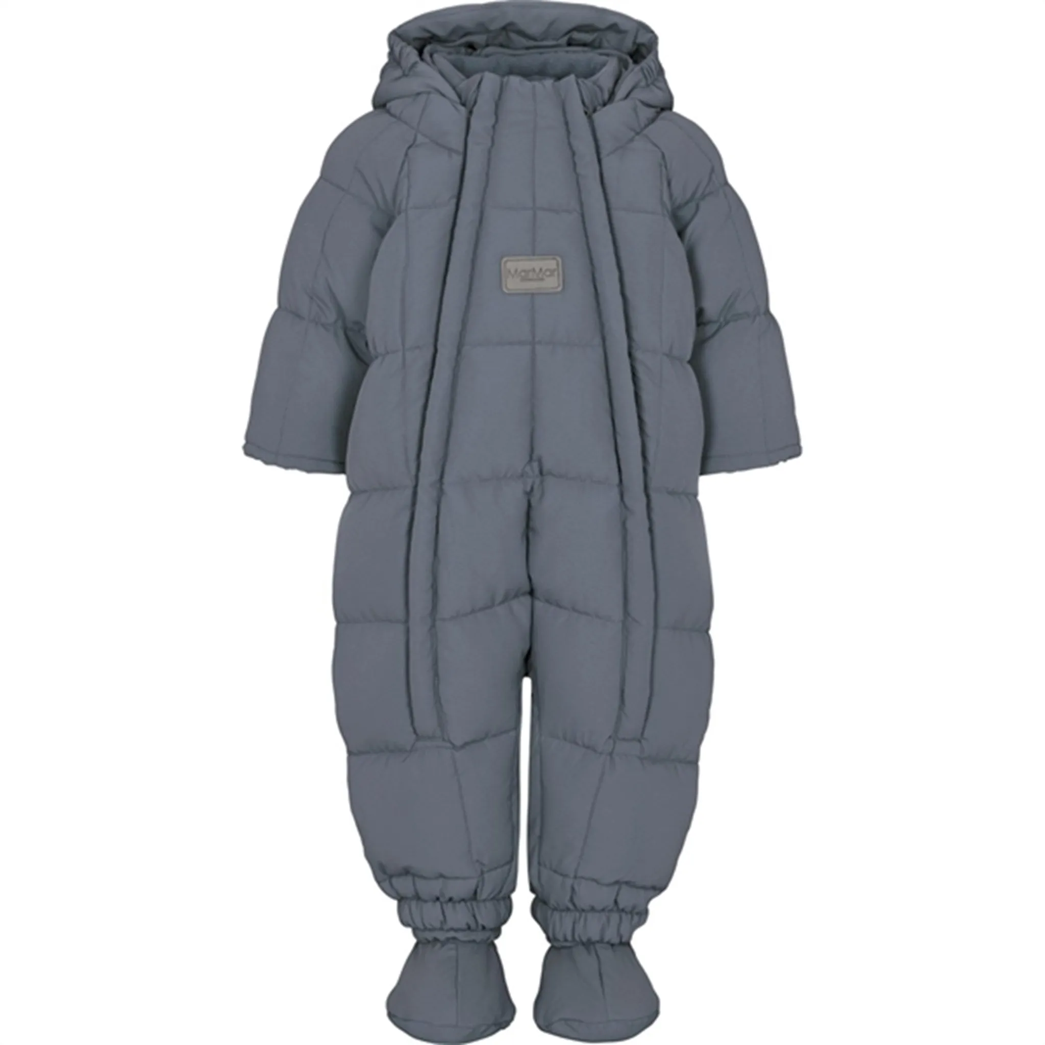 MarMar Obert Puffer Outdoor Suit Stormy Blue Keyhole-Back Dolman-Sleeve