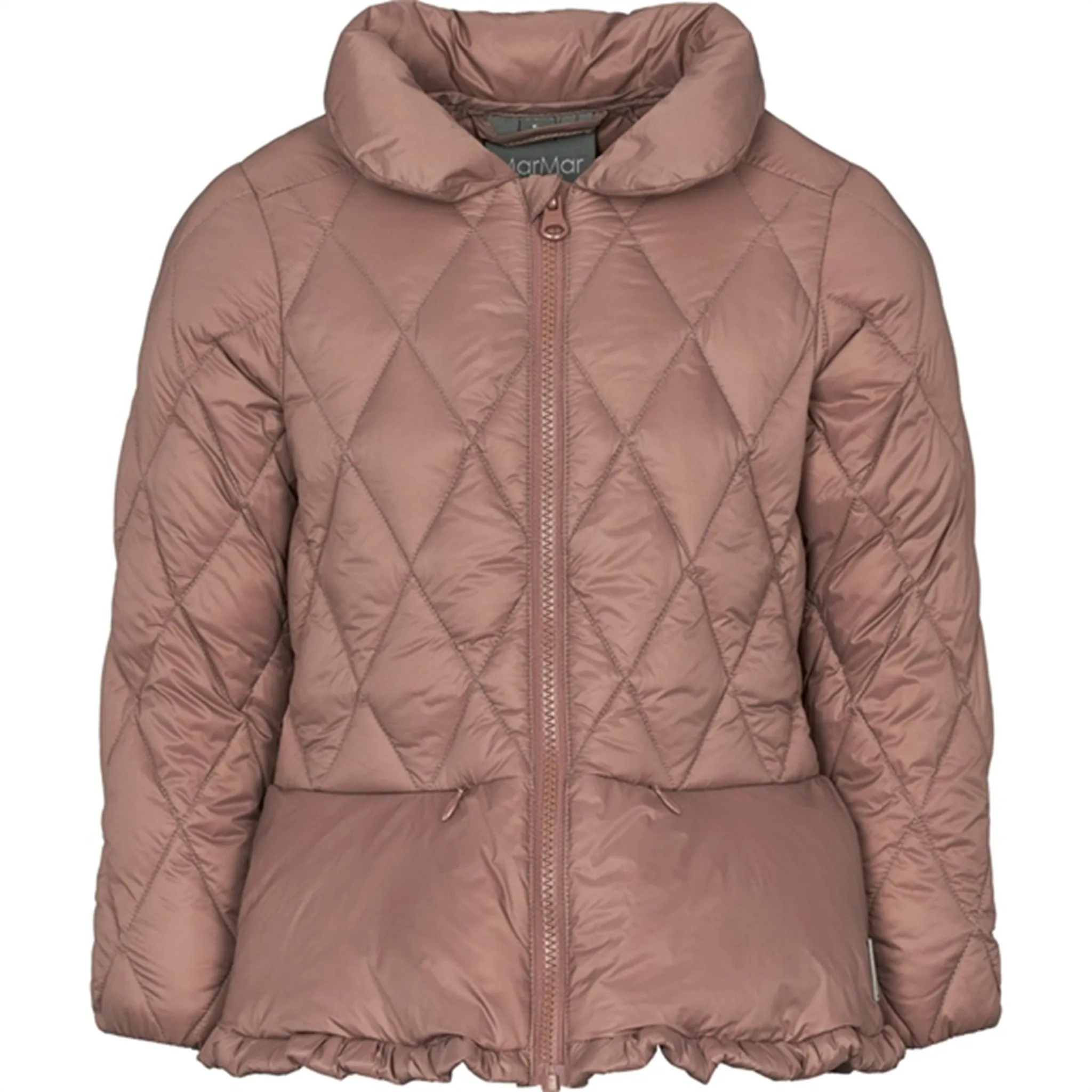 Contrast-Panel MarMar Olia Light Puffer Down Jacket Tawny Rose
