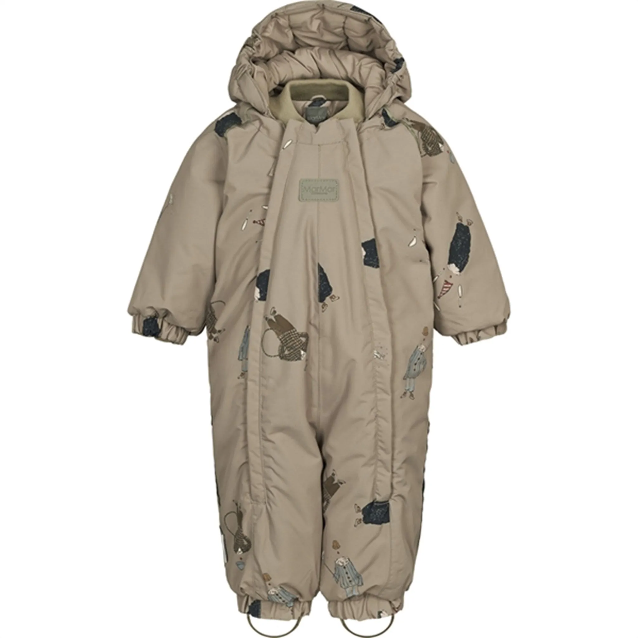 MarMar Oriel Snowsuit Clowns Technical Outerwear Knot-Detail Embroidered-Sleeve
