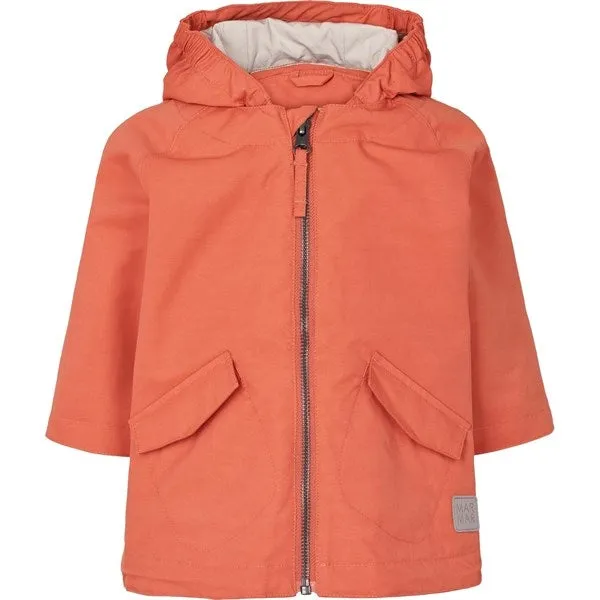 MarMar Ovi Jacket Dark Peach Tech Parka Wrinkle Resistant Material Lightweight Comfort