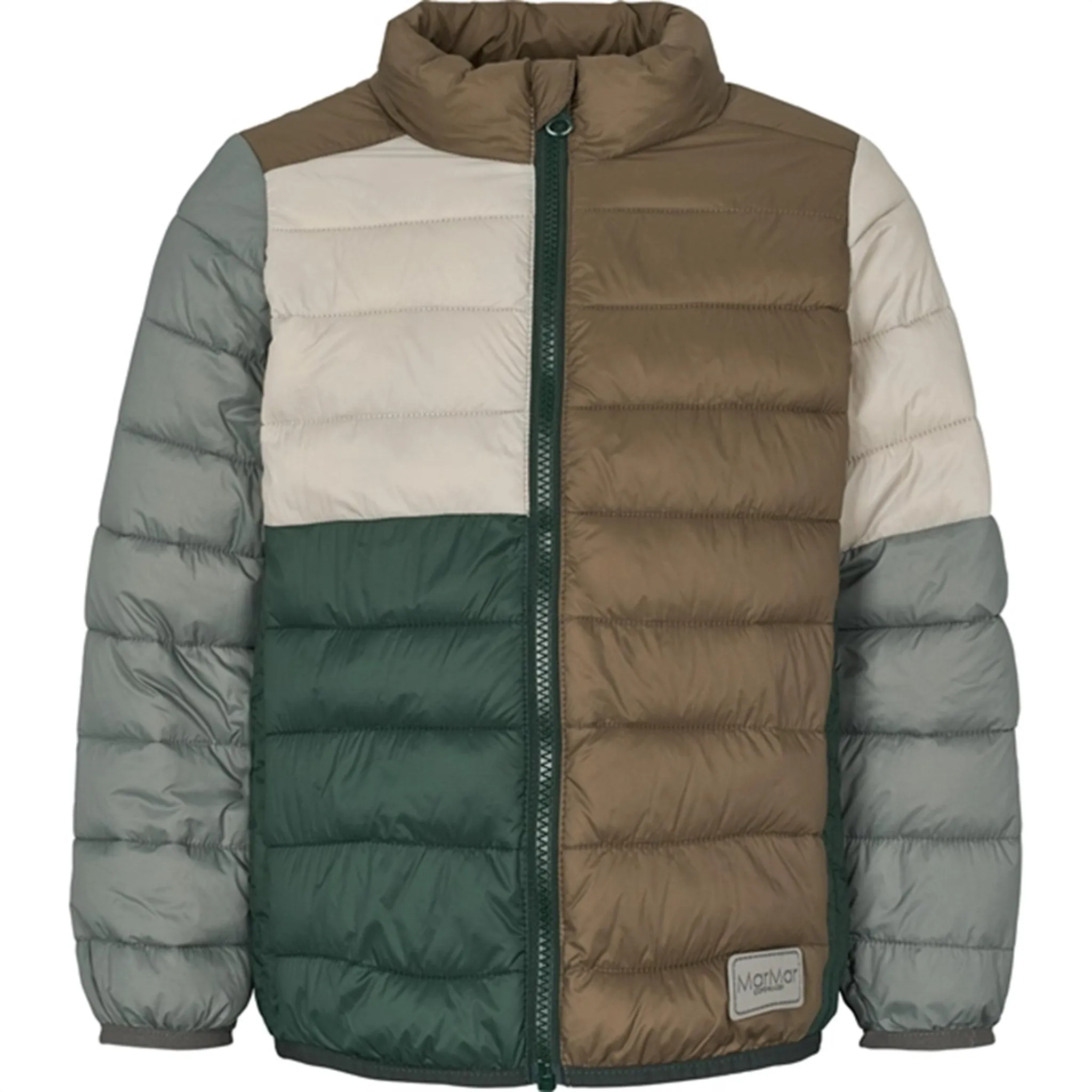 MarMar Owe Vegan Puffer Down Jacket Dark Leaf Blok Birthday-Celebration Tie-Detail