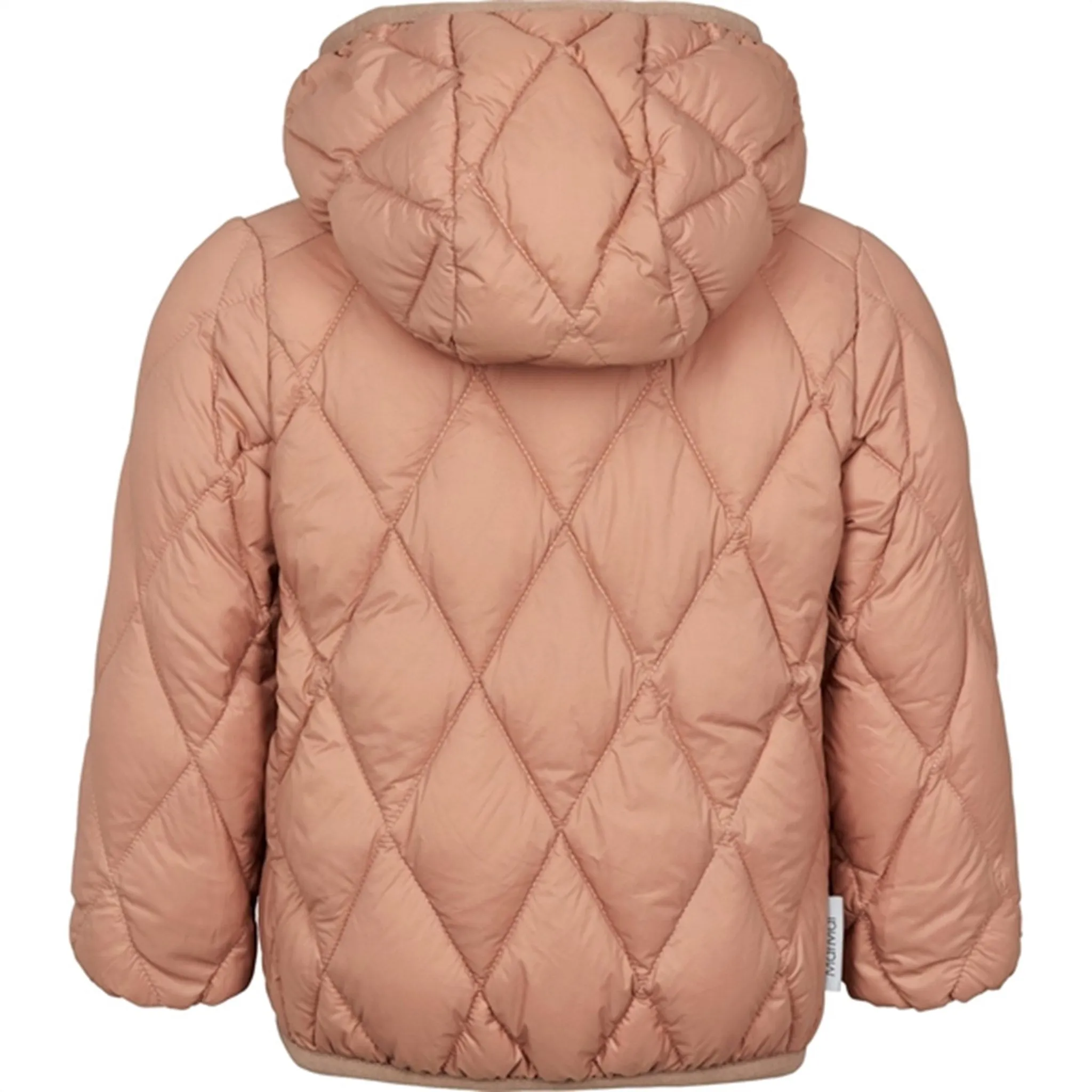 Sheer-Overlay MarMar Owen Light Puffer Down Jacket Rose Brown