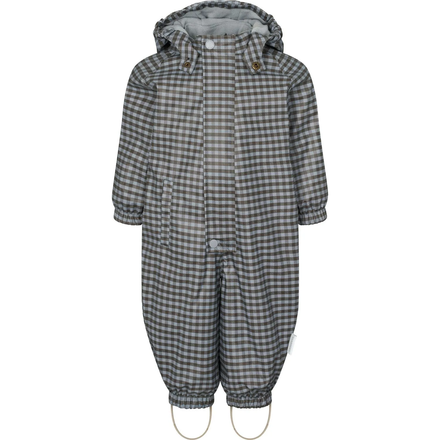 MarMar Rainwear Fleece Espresso Check Orion Suit Breathable Finish Long fit
