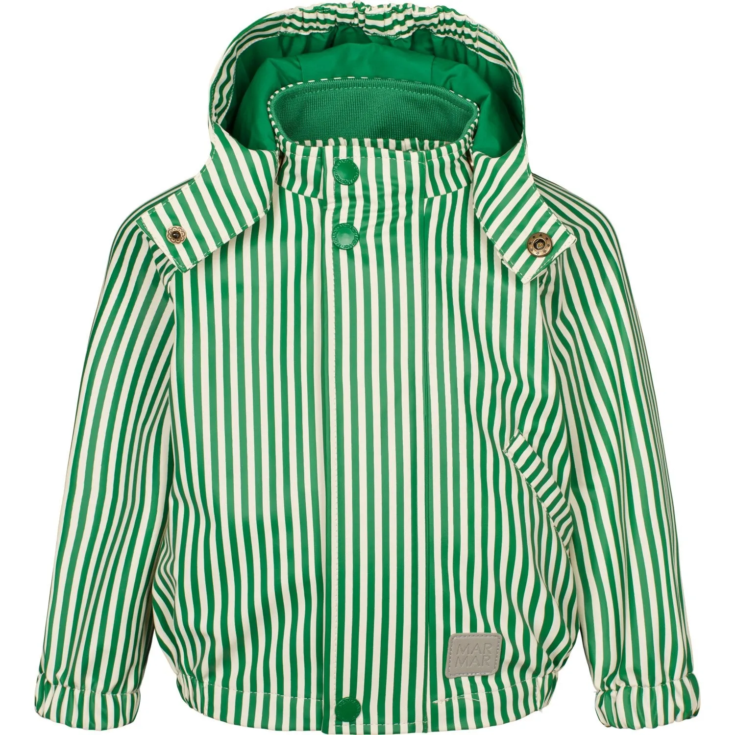 MarMar Rainwear Green Stripes Oddy Set Outerwear Resistant Gear