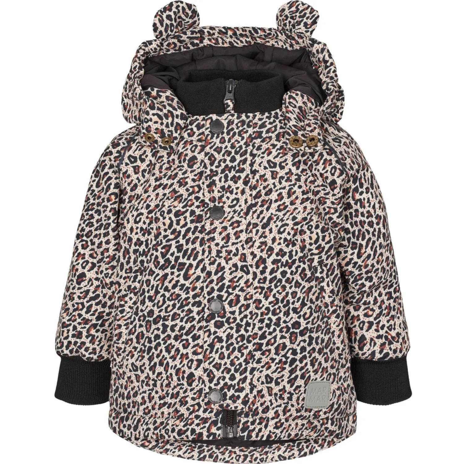 MarMar Tech. Outerwear Print Leopard Osak Jacket Heavy Duty Zippers Windbreaker Tech
