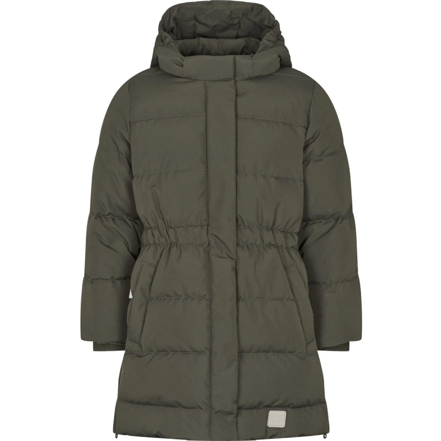 Mesh-Detail MarMar Tech. Puffer Dark Moss Oxford Coat