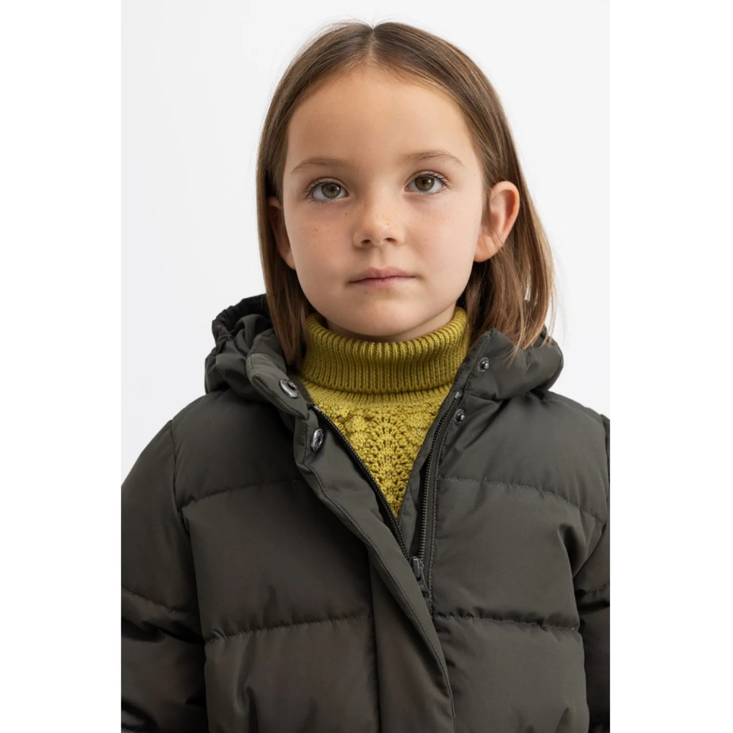 Stylish all-day shirt MarMar Tech. Puffer Dark Moss Oxford Coat