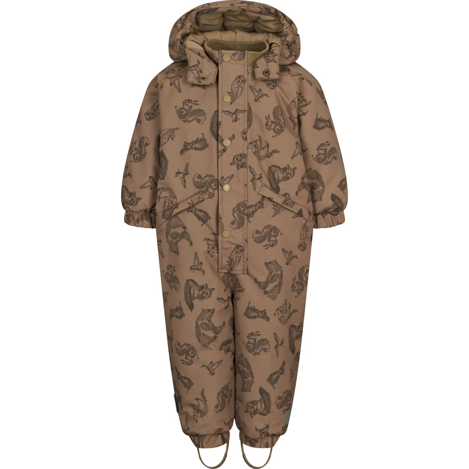 MarMar Technical Outerwear Print Bear Oll Suit Longline-Length Warm-Layer