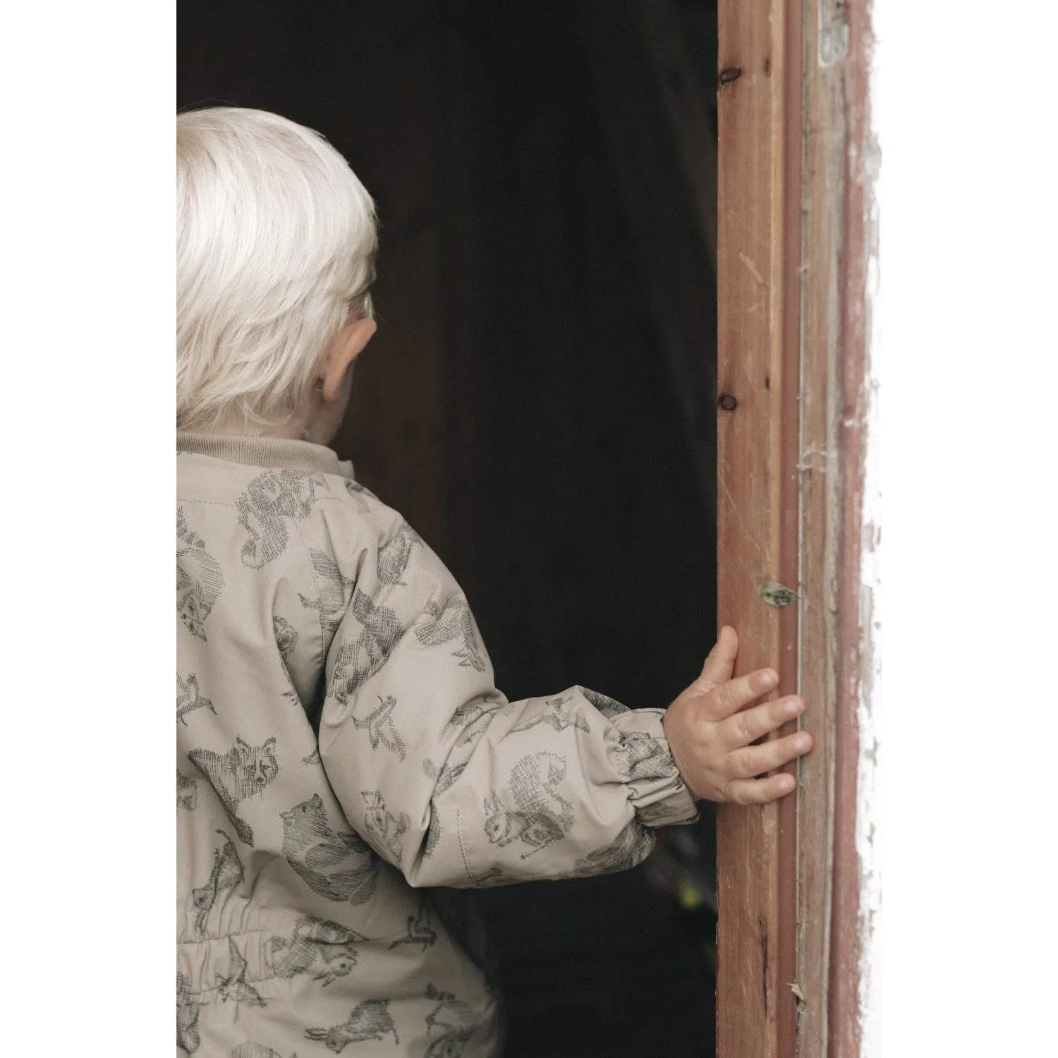 MarMar Technical Outerwear Print Bear Oll Suit Adjustable-Length Linen-Blend