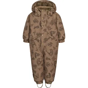 MarMar Technical Outerwear Print Bear Oll Suit Longline-Length Warm-Layer