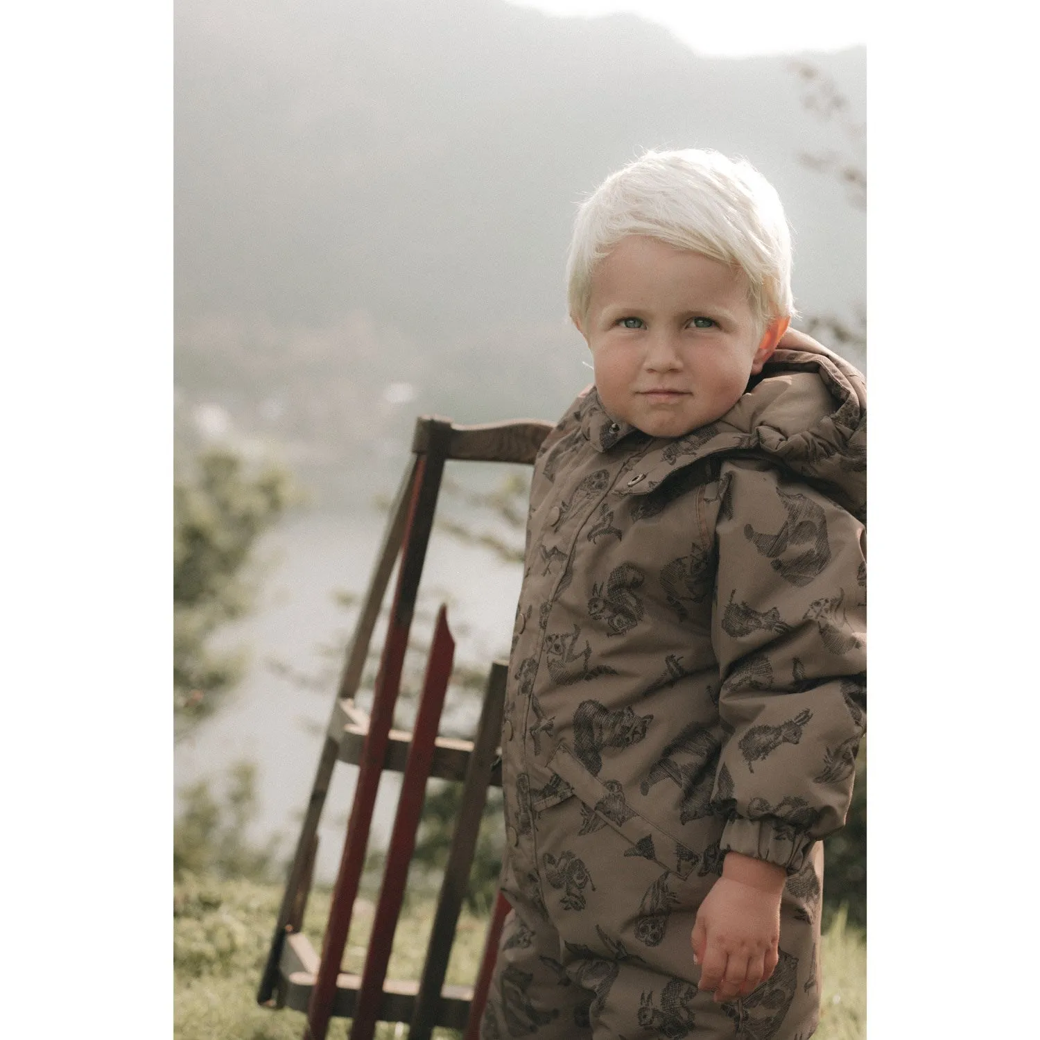 Stylish formal blouse Playful-Detail MarMar Technical Outerwear Print Bear Oll Suit