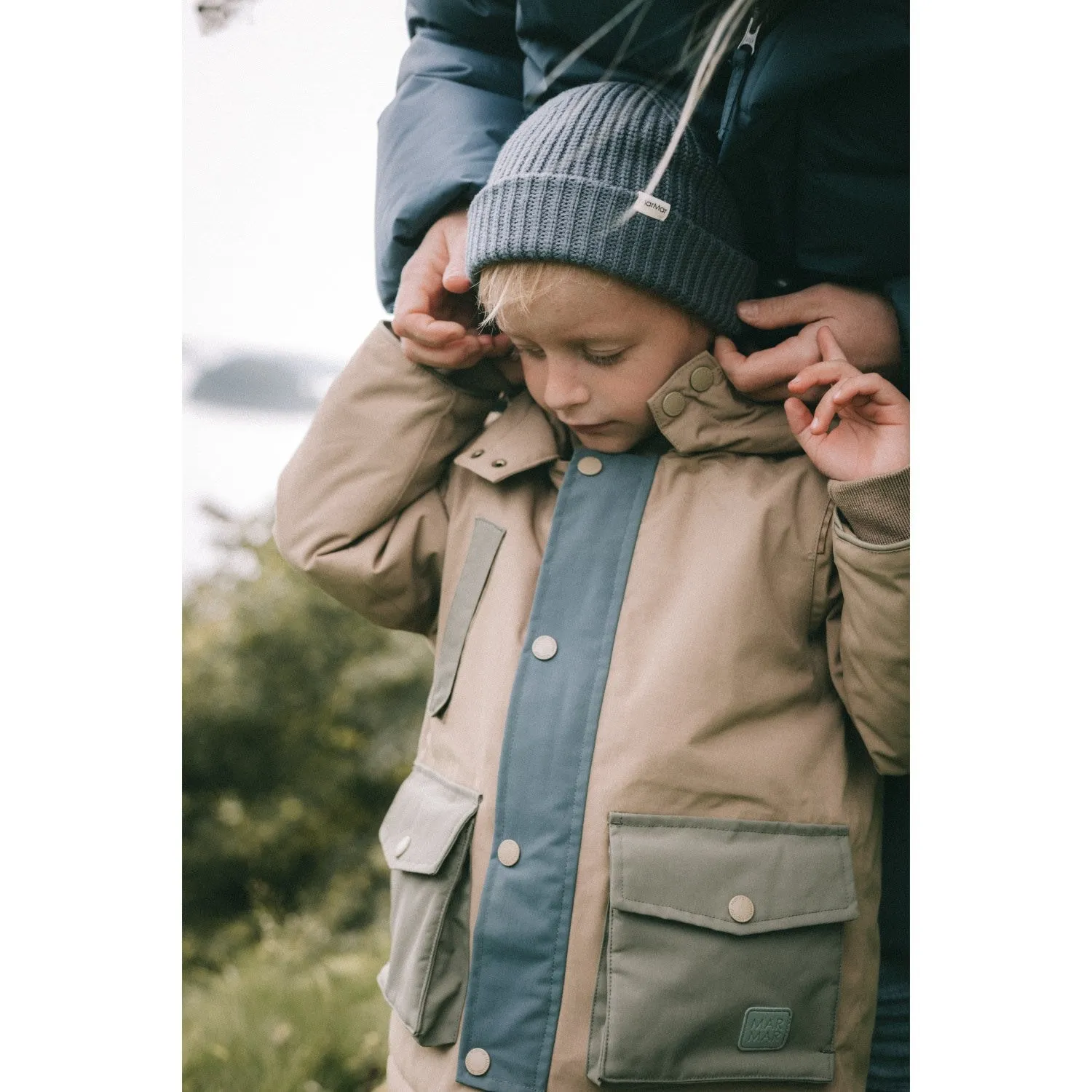 home - party Halloween costume MarMar Technical Outerwear Solid Walnut Block Omas Jacket