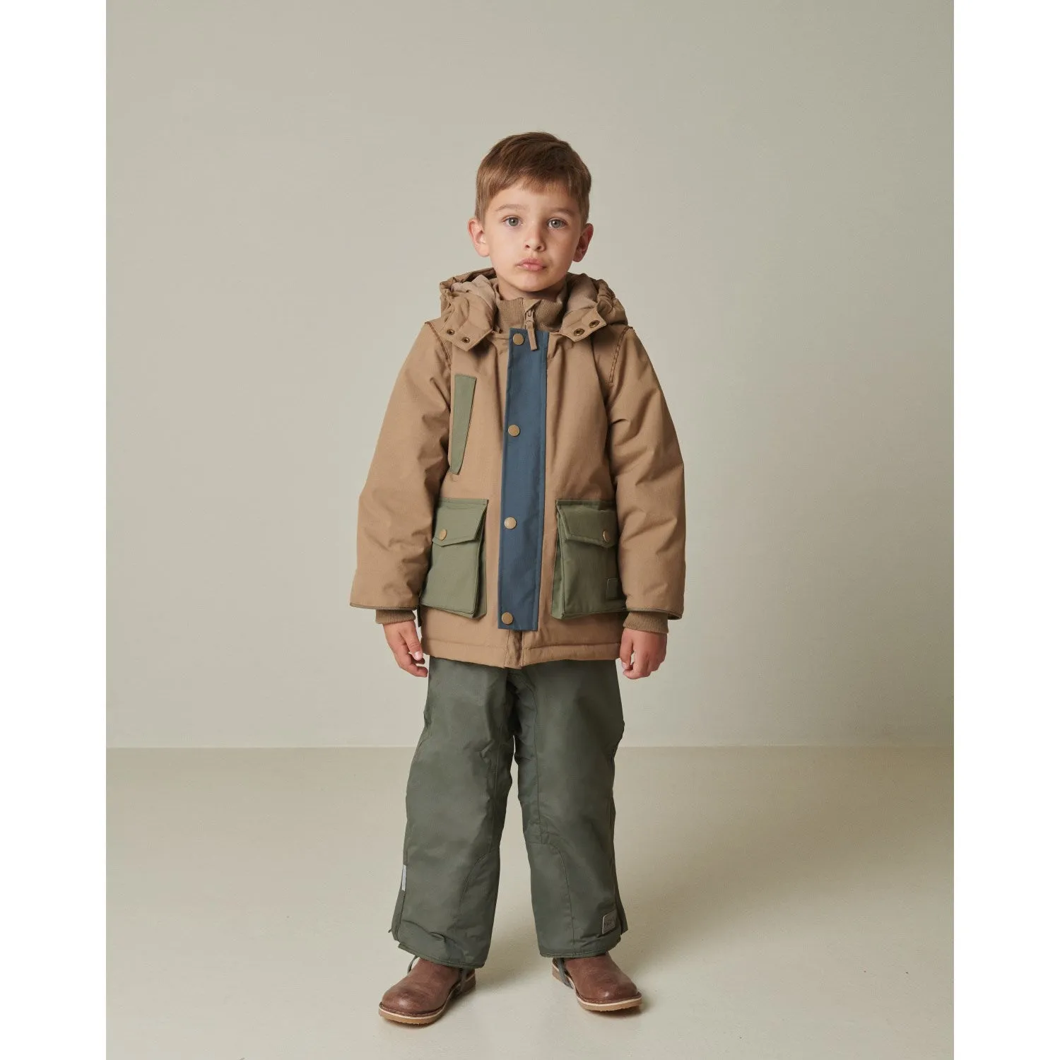 MarMar Technical Outerwear Solid Walnut Block Omas Jacket Durable Construction