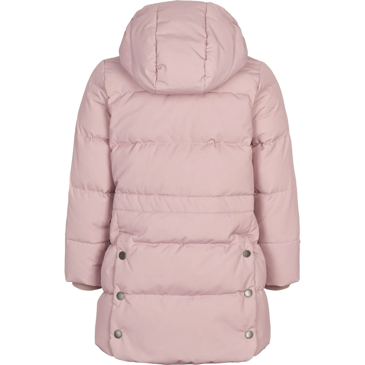 MarMar Technical Puffer Light Mauve Olvin Coat Pleat-Front Quilted-Texture
