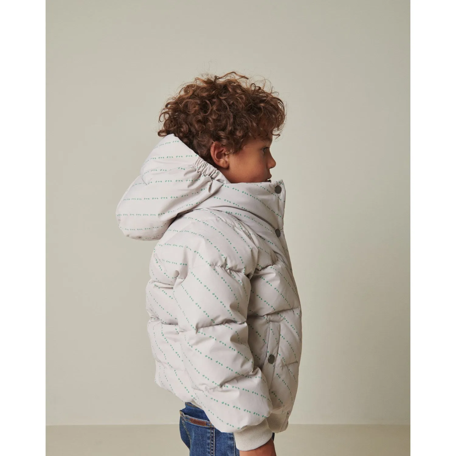 Celebrity-Inspired Warranty-Included MarMar Technical Puffer MarMar Stripes Omega Jacket