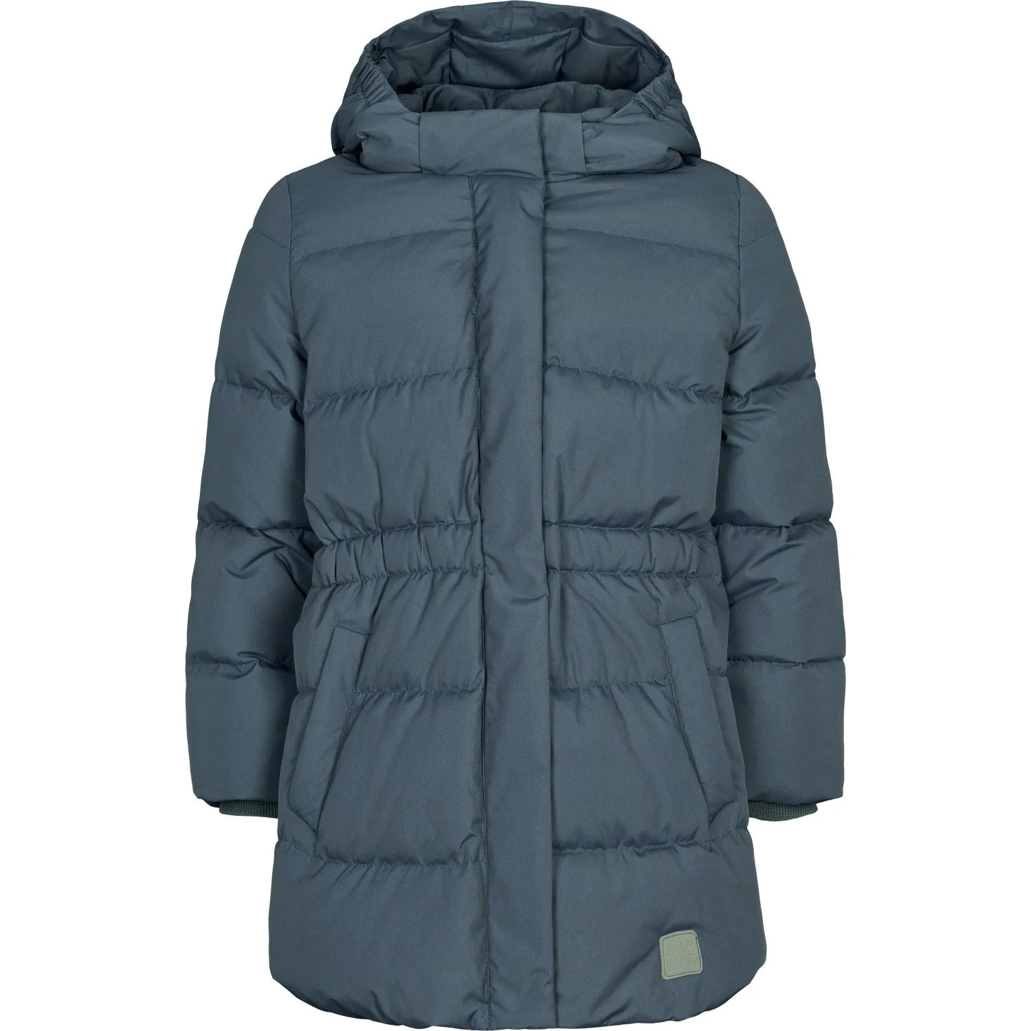 MarMar Technical Puffer Shaded Blue Olvin Coat Straight-Hem Stylish casual wear