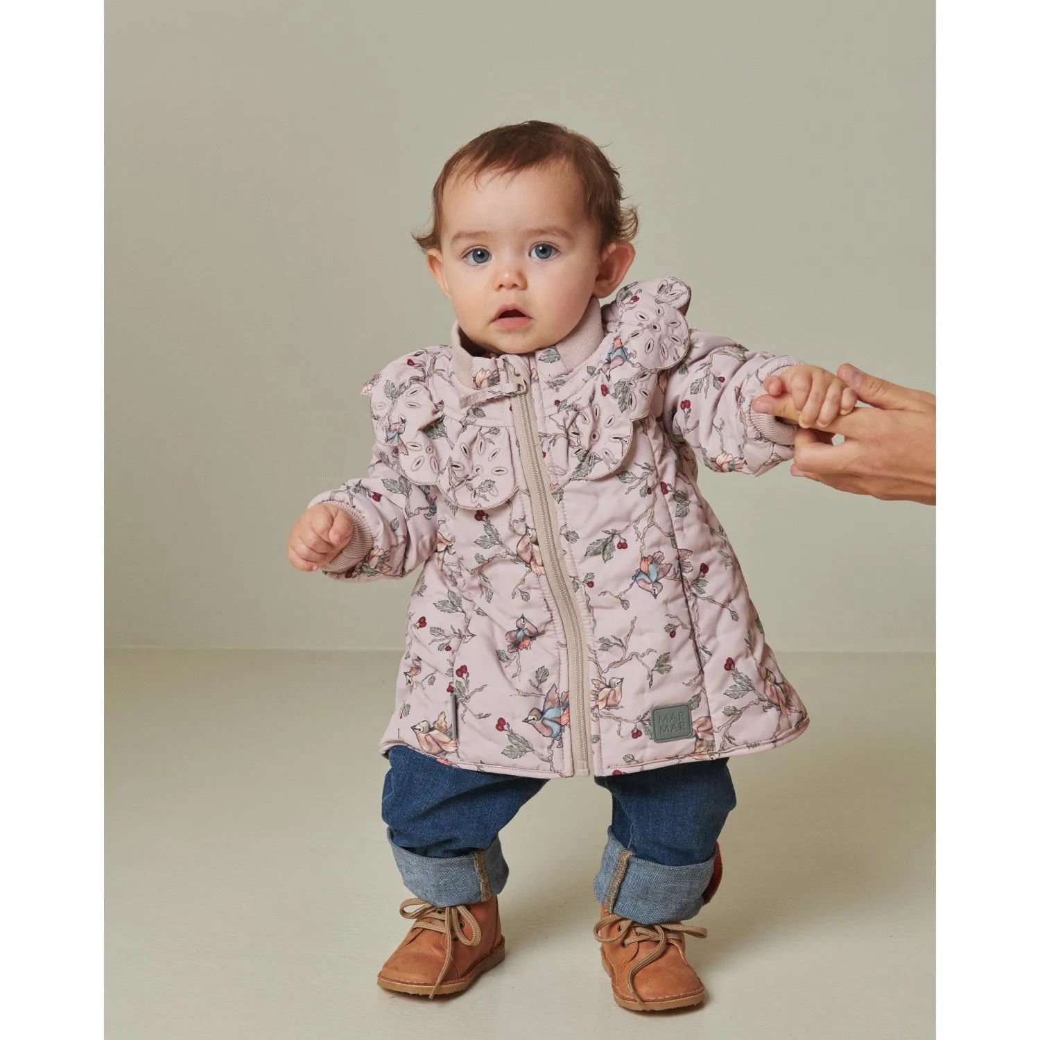 MarMar Thermo Robin Print Omalla Jacket Trendy textured shirt