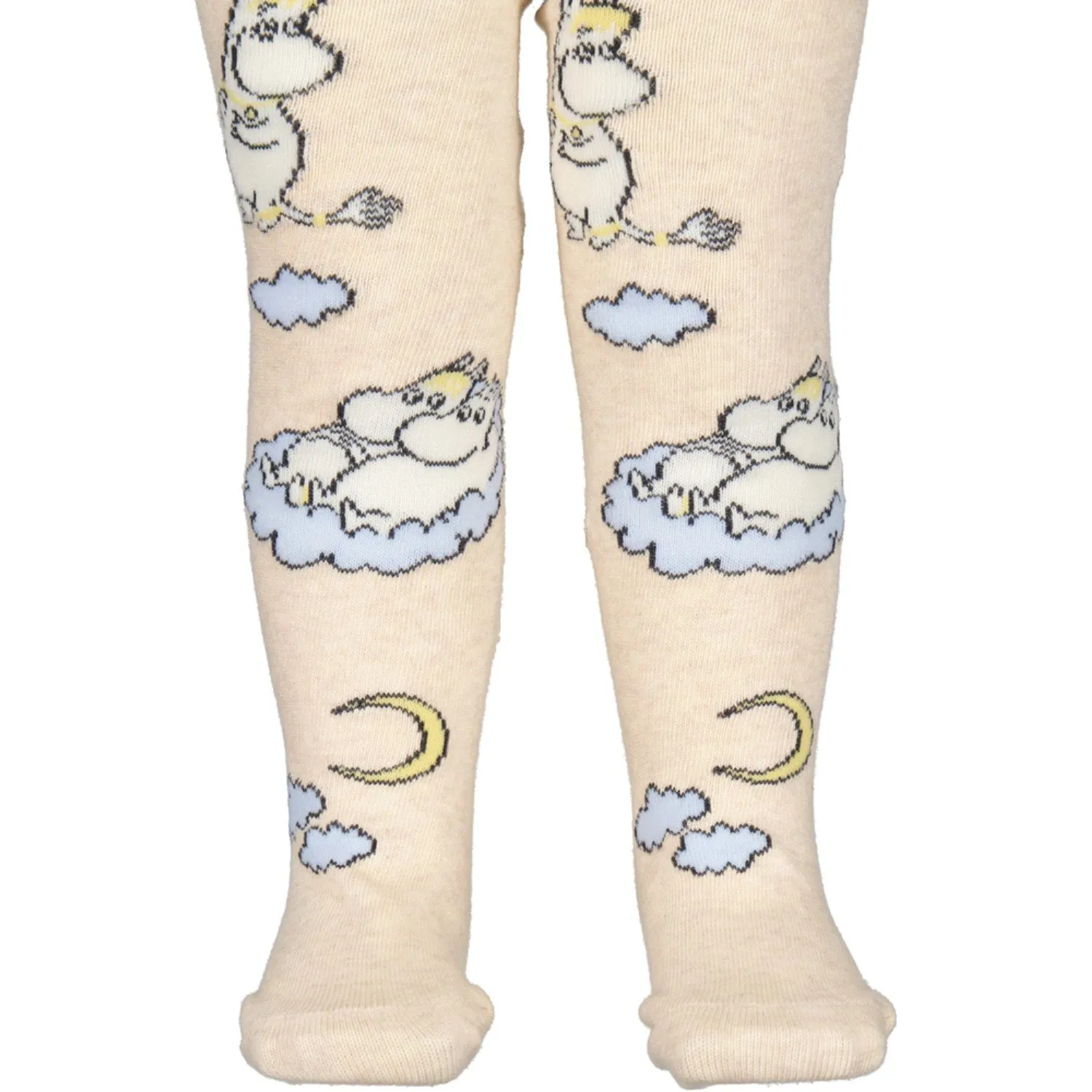 MarMar Tights Jacquard Beige Mel. Moomin Tights Jacquard Everyday Style