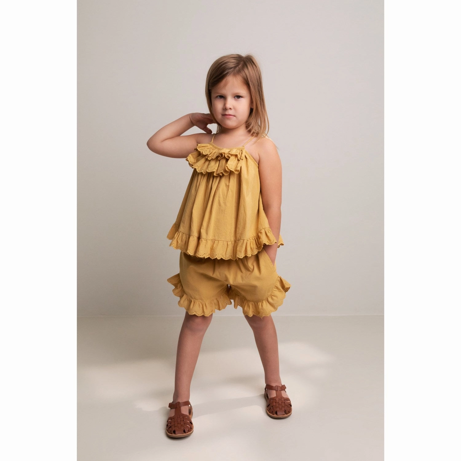 Dynamic Tension Control MarMar Broderie Anglaise Dijon Prue Shorts