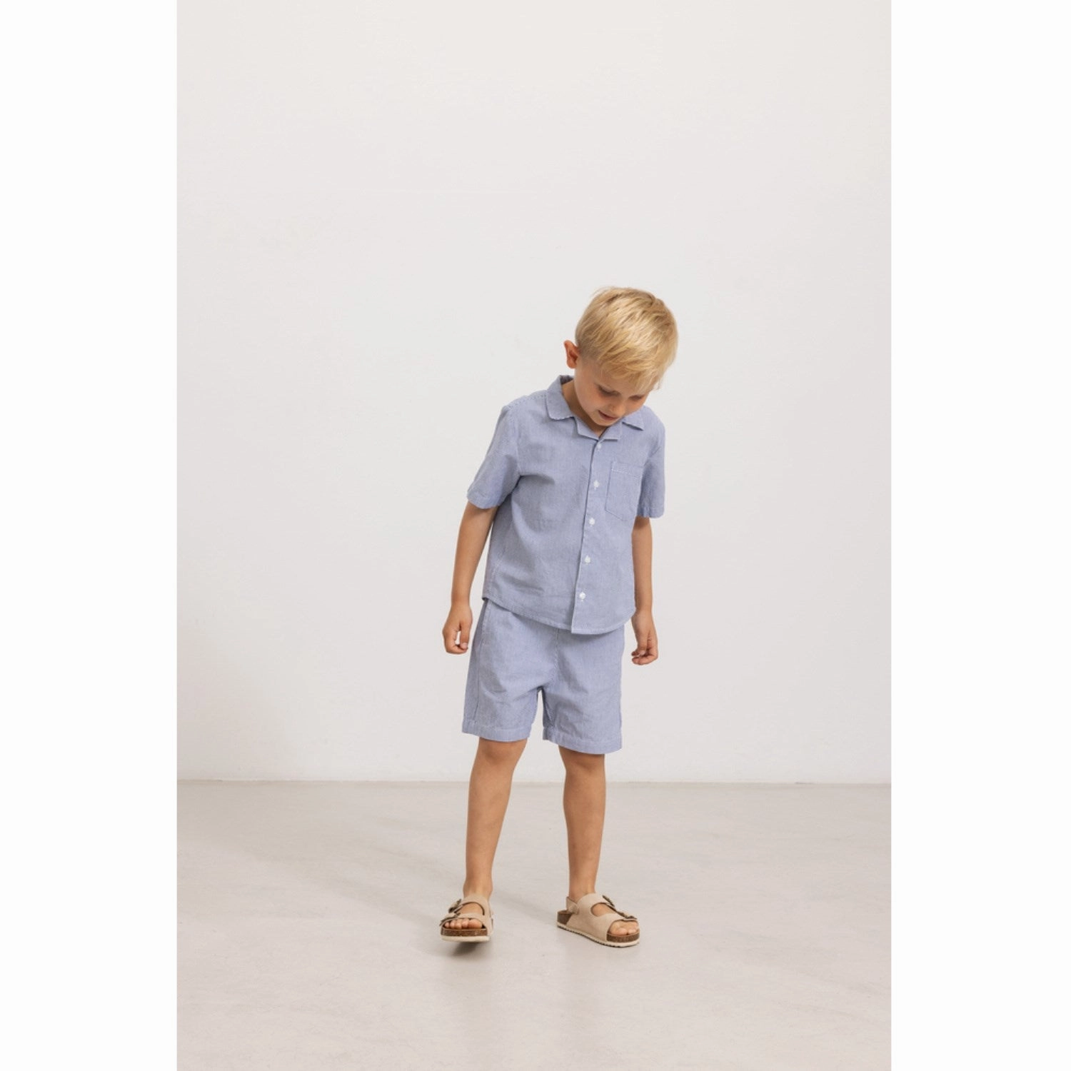 MarMar Fine Cotton Navy Stripe Pal Shorts WideLegOpening food industry