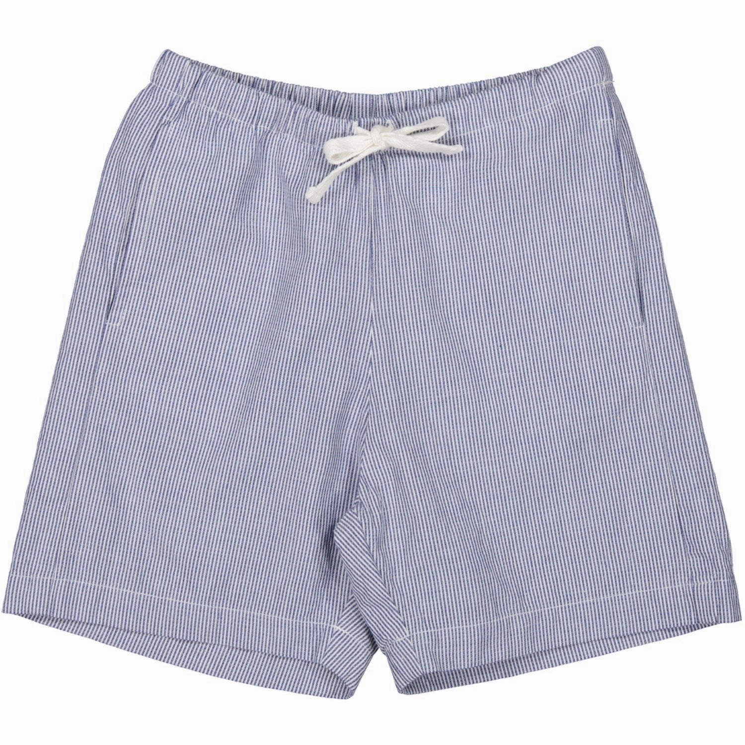 MarMar Fine Cotton Navy Stripe Pal Shorts beach goers