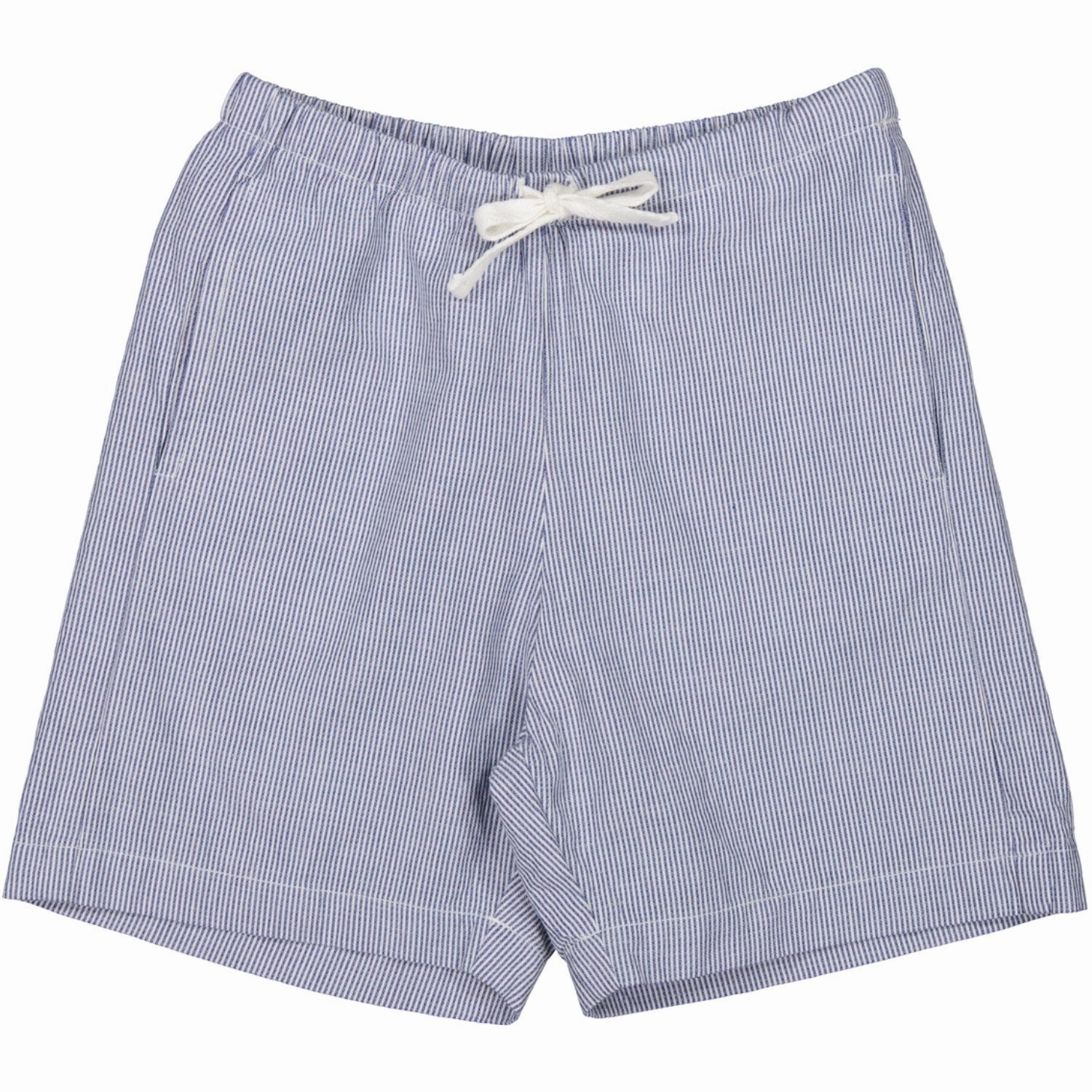 MarMar Fine Cotton Navy Stripe Pal Shorts Flatlock Seam Technology