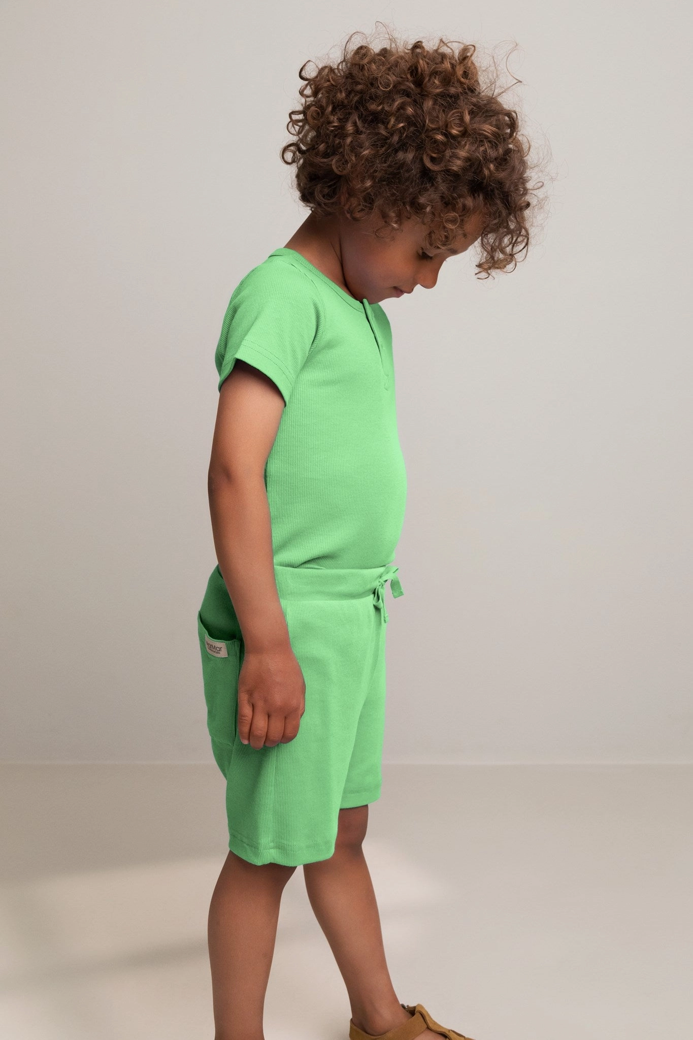 High-waisted Cargo Pockets MarMar Modal Fine Rib Clover Paulo Shorts