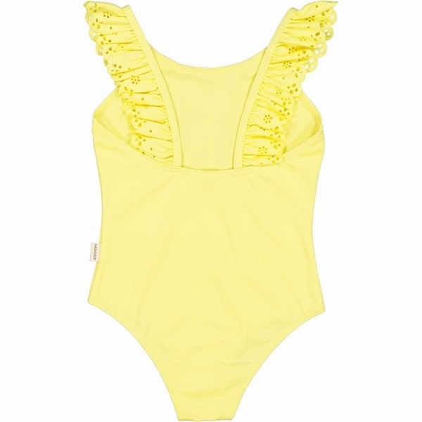 MarMar Sunny Yellow Swana Swim Suit Poolside Ready Wide Shoulder Straps