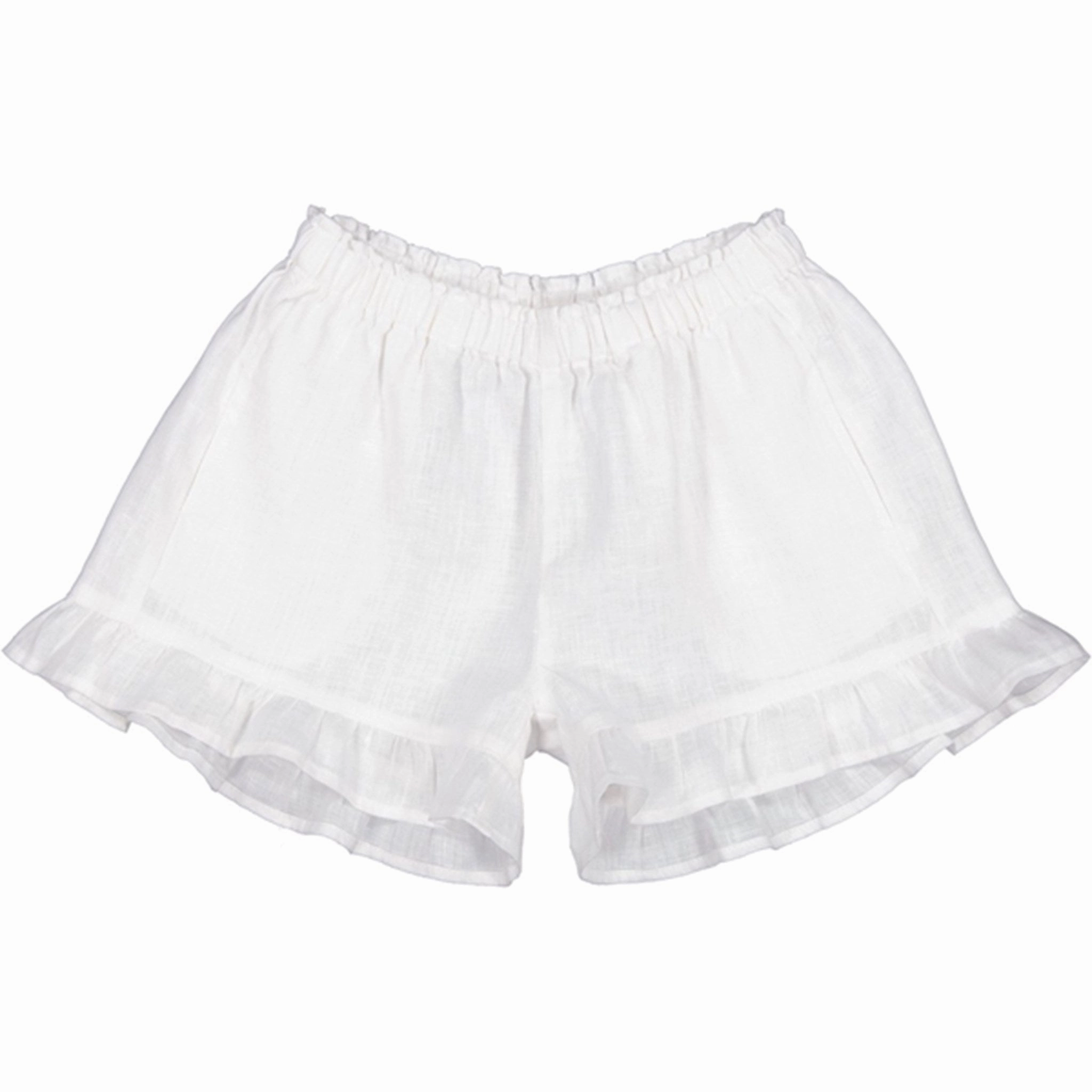 MarMar White Pala Frill Shorts Anti Friction Seams
