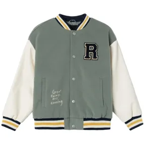 Name it Agave Green Momby Bomber Jacket Convertible Design