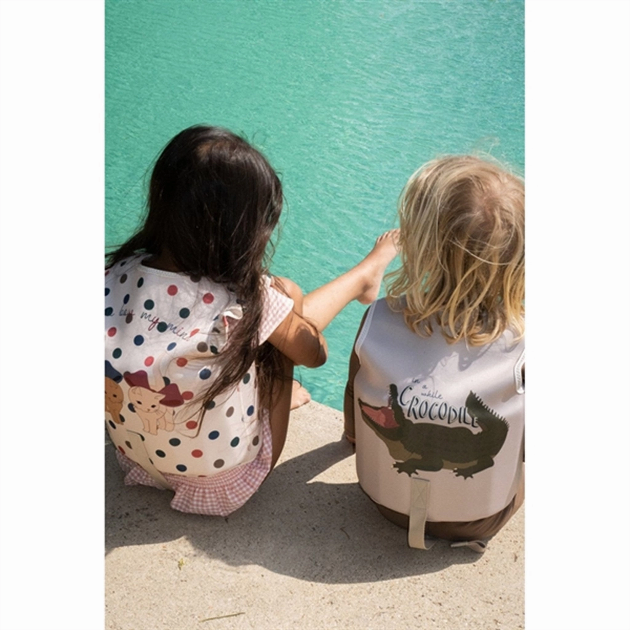 Konges Sl?jd Neoprene Float Vest Crocodile Sand Resistant Texture Color-Blocking