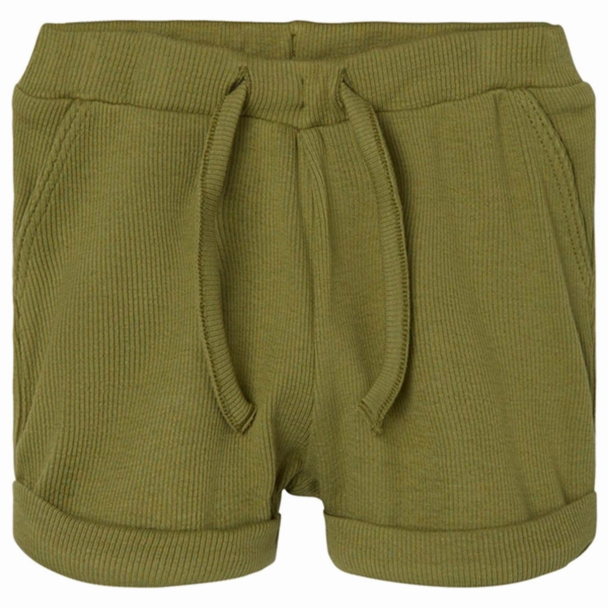 Wrinkle-Resistant Lil'Atelier Sage Gago Solid Shorts