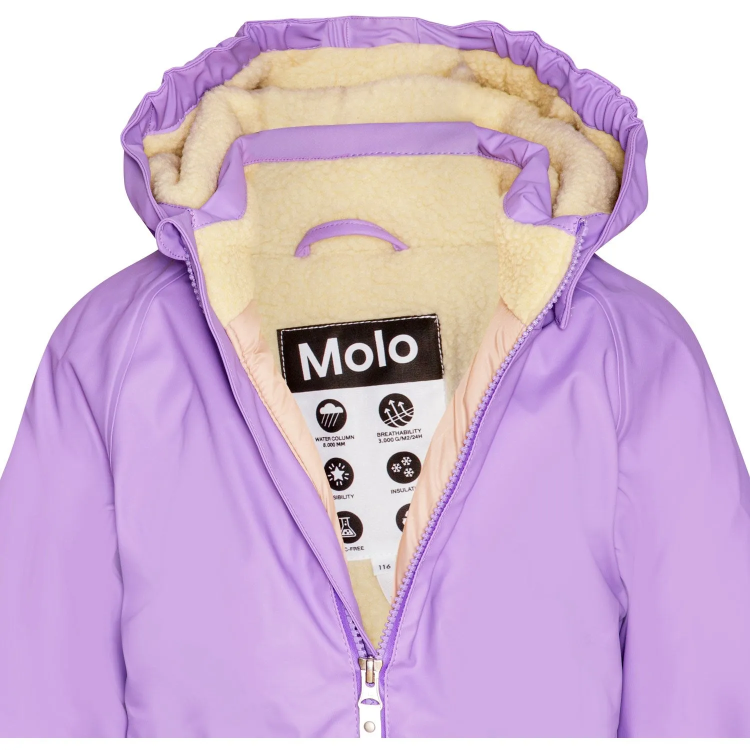 Molo Violet Sky Paco Snowsuit Effortless layering piece