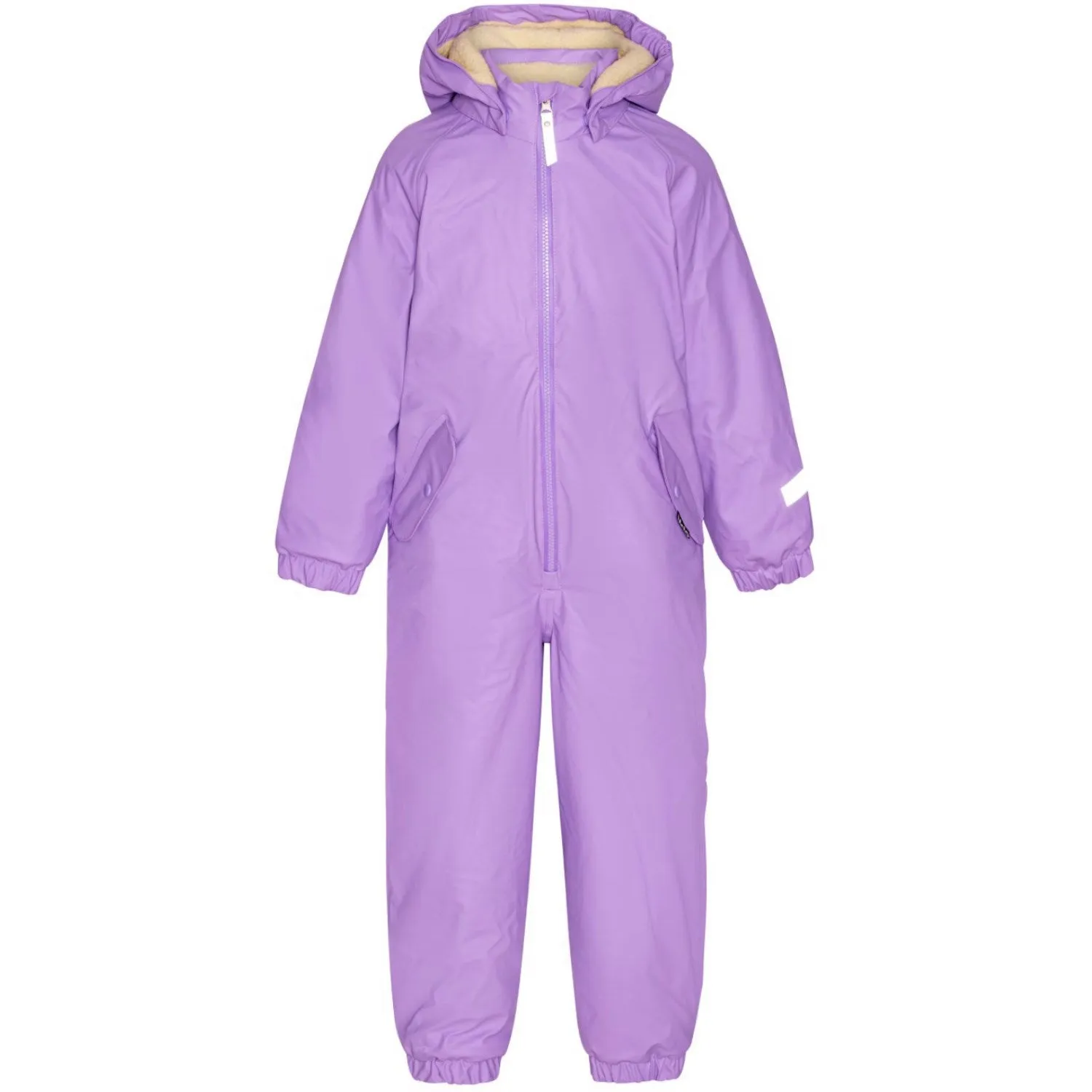 Split-Sleeve Metallic-Shine Molo Violet Sky Paco Snowsuit