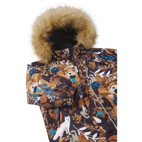 Waist-Cinching Playful graphic shirt Reima Reimatec Snow Suit Lappi Black