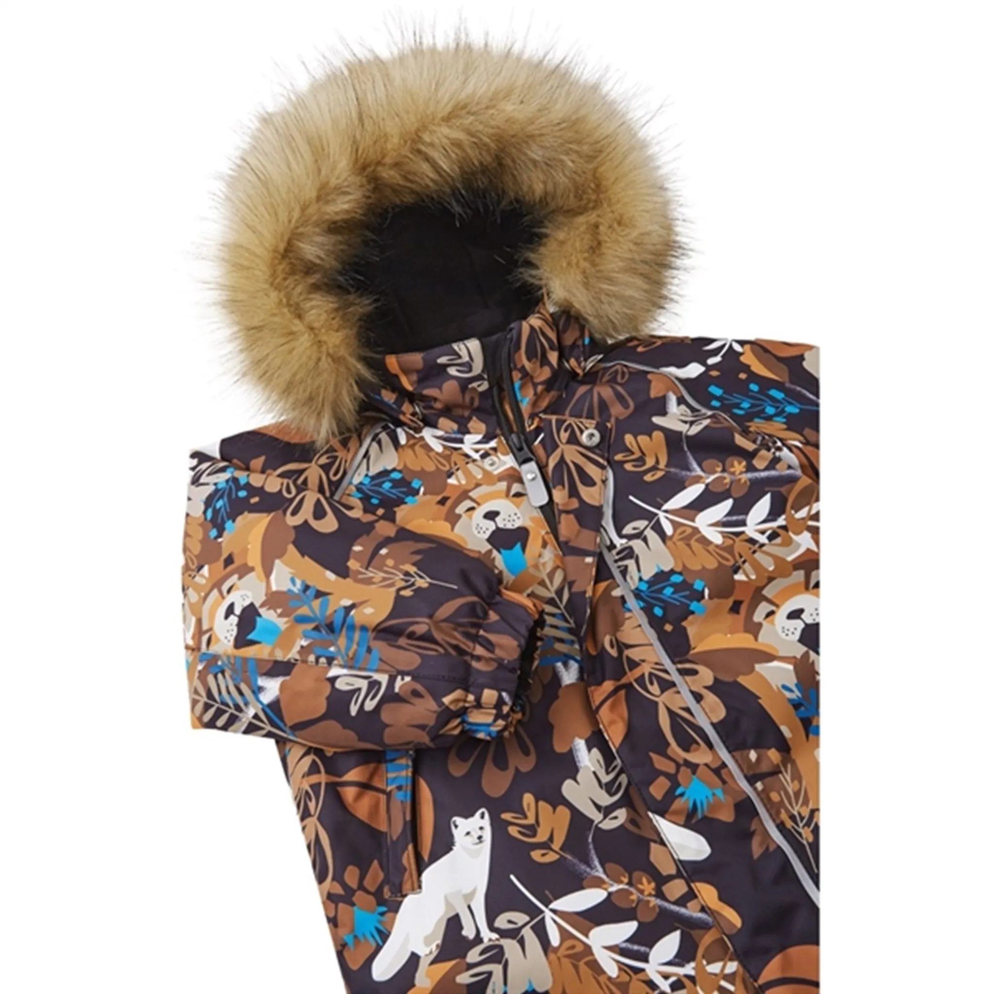 Waist-Cinching Playful graphic shirt Reima Reimatec Snow Suit Lappi Black