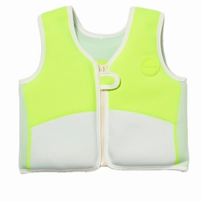 Neon-Bright SunnyLife Float Vest Shark Tribe Blue Neon Citrus