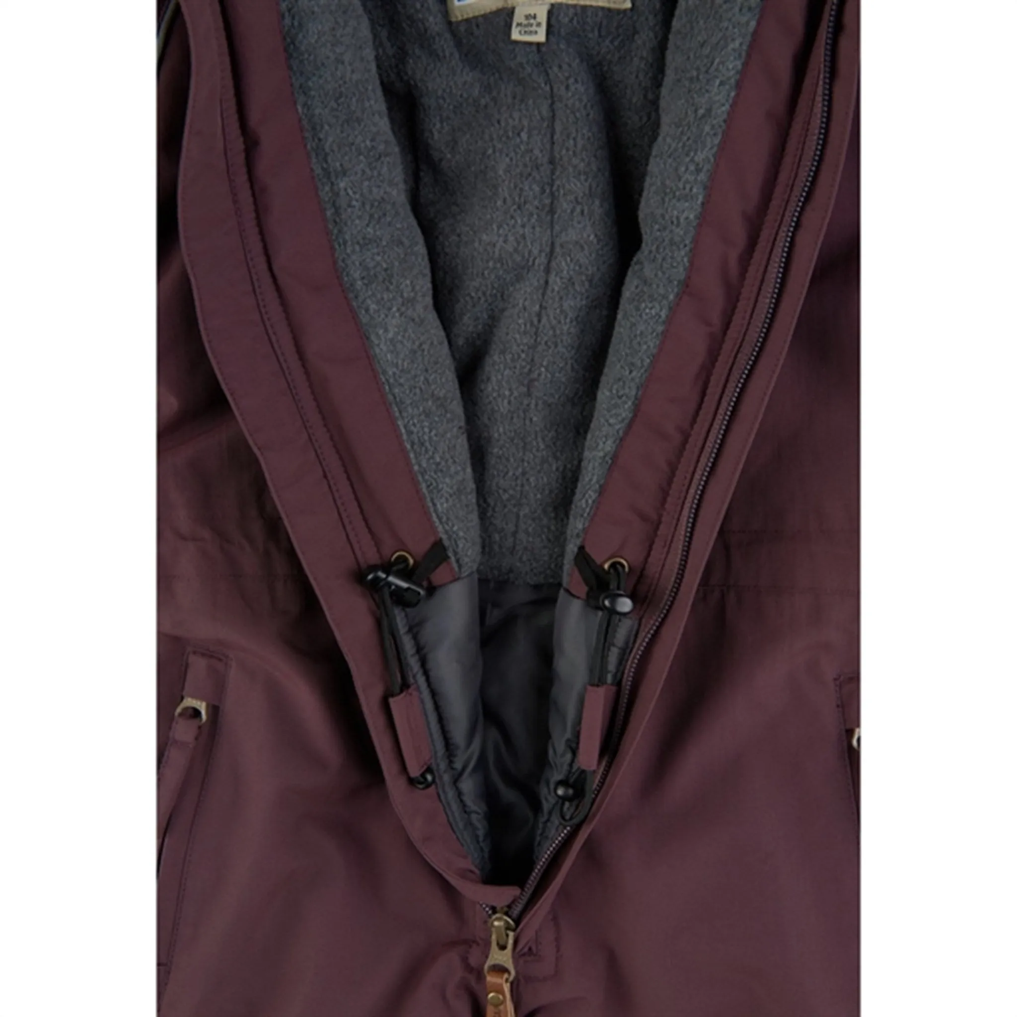 Mikk-Line Snow Suit Huckleberry Waist-Cinching Chain-Detail