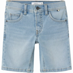 martial arts gear Name It Light Blue Denim Silas Slim Denim Shorts