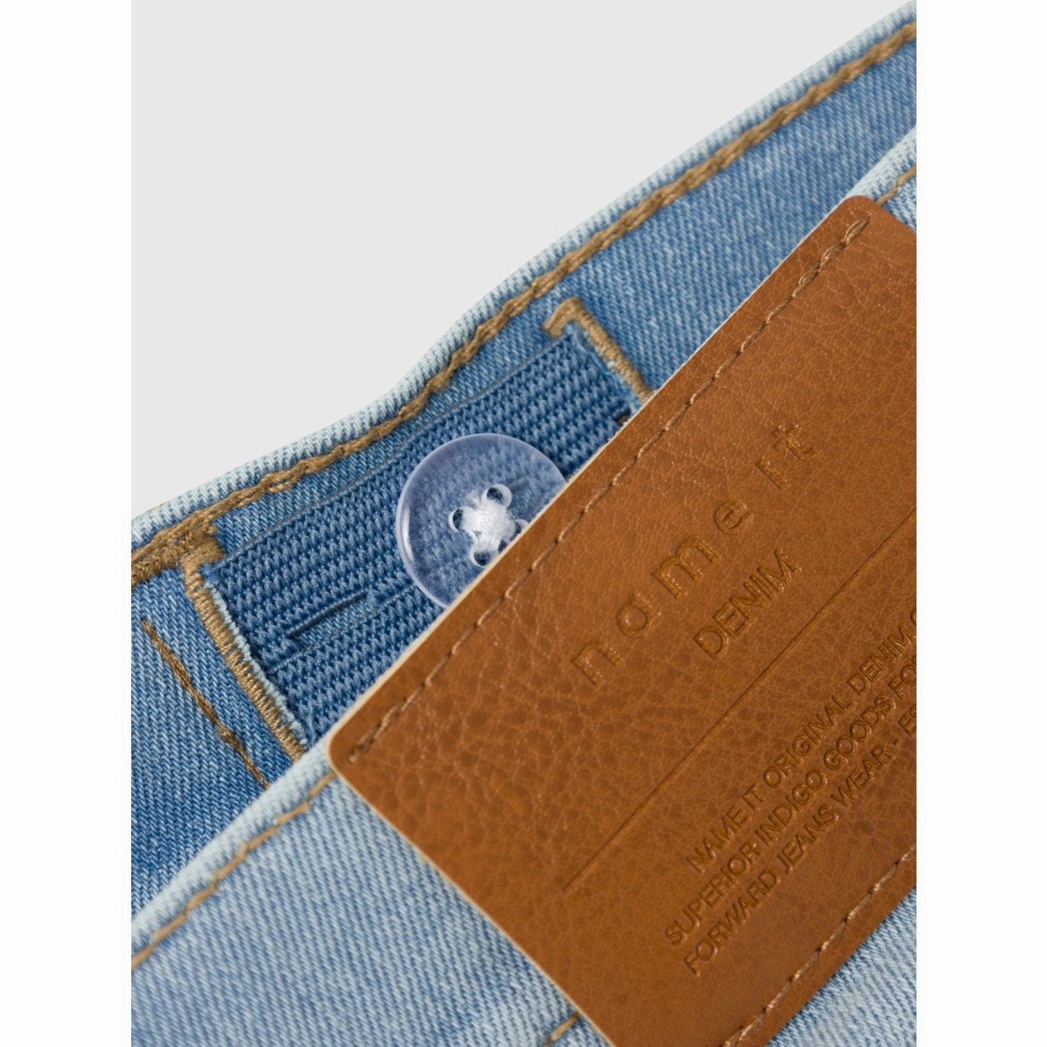 Name It Light Blue Denim Silas Slim Denim Shorts Trendy Look