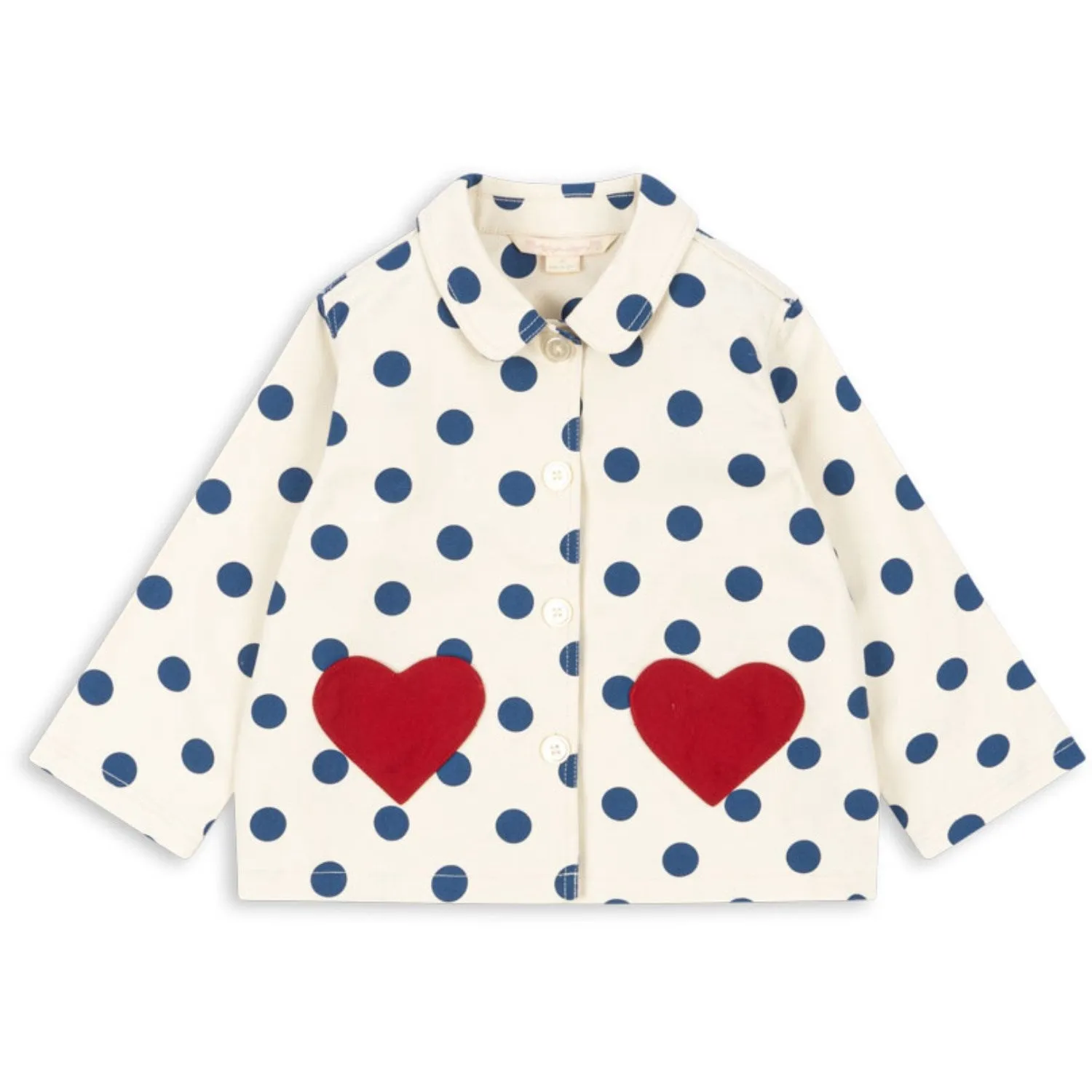 Consent Konges Sl?jd Blue Dot Nola Shirt Jacket Gots