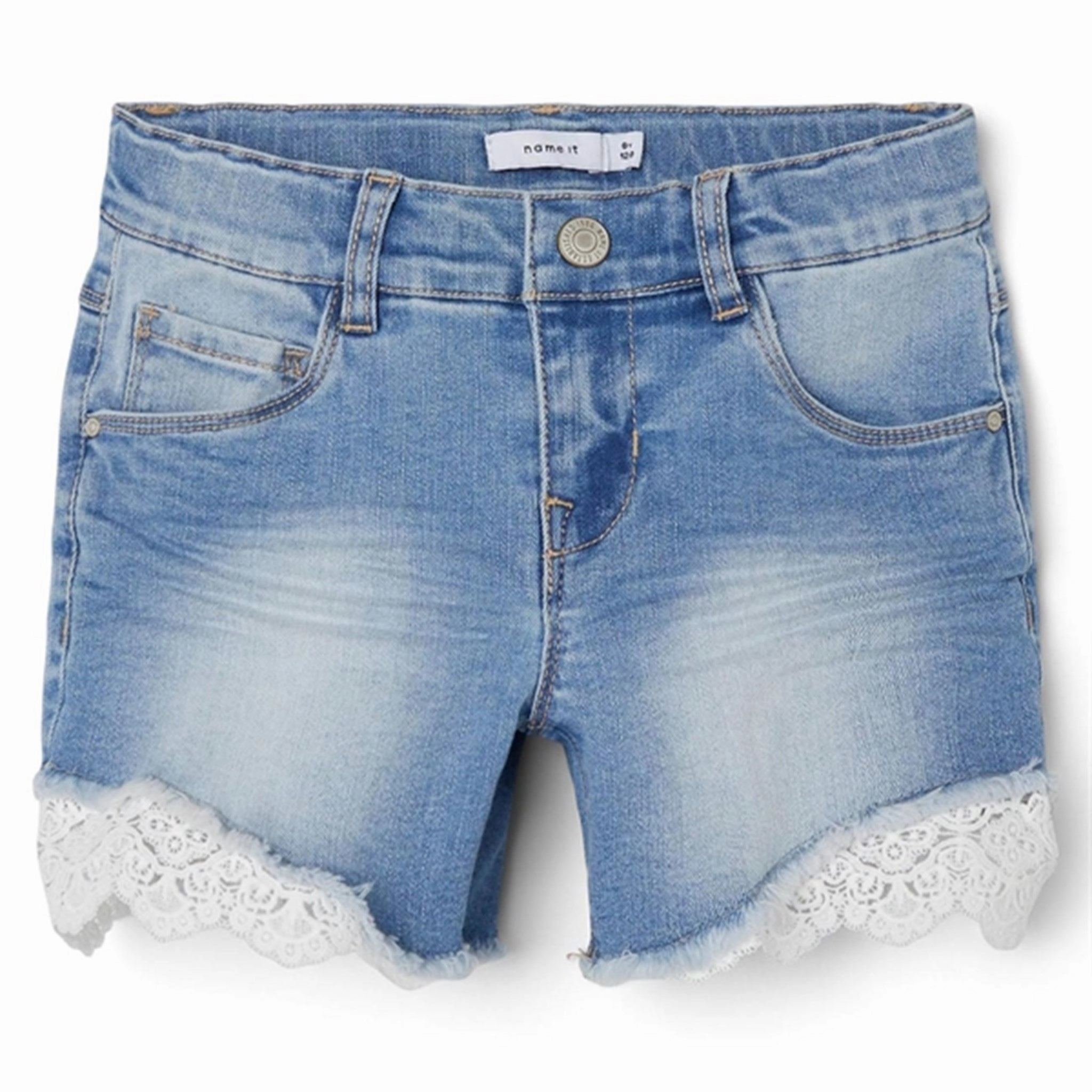 Name it Medium Blue Denim Salli Slim Denim Shorts Noos Travel Essential