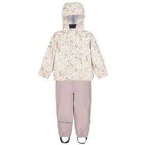 Mikk-Line AOP Rainwear Set Cayenne All Round Windwear Anti Static Fabric