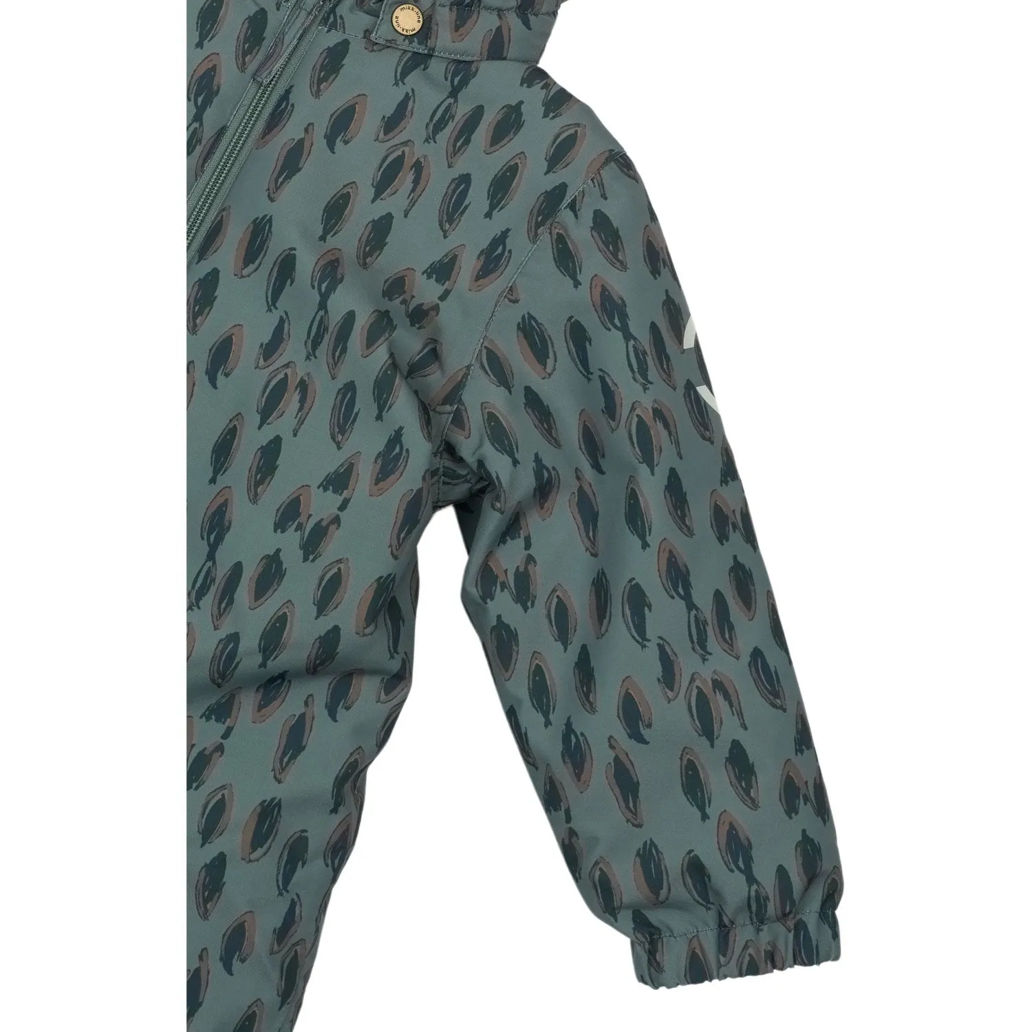 Box-Pleat Mikk-Line Balsam Green Snow Suit AOP