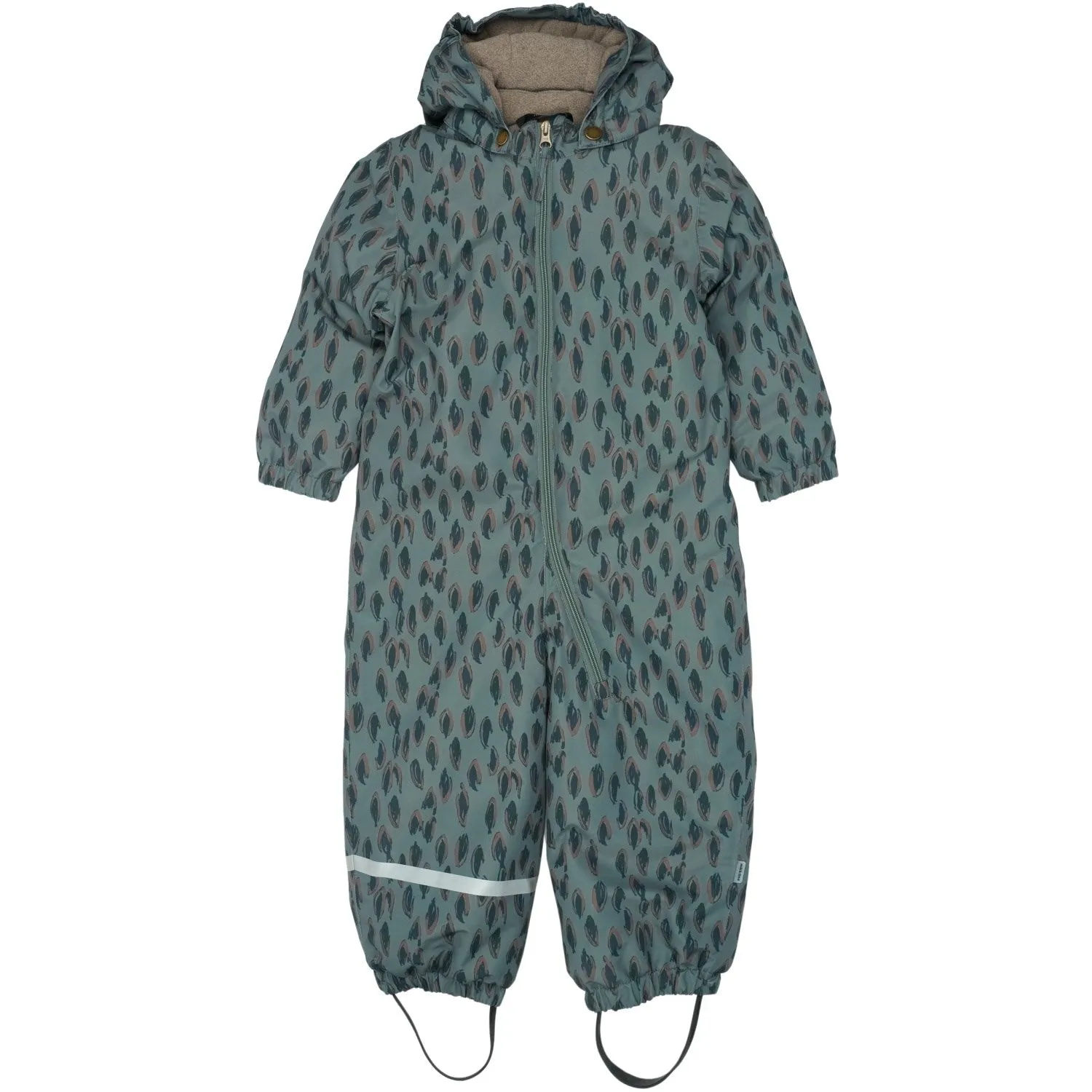 Maximalist-Trend Casual office wear Mikk-Line Balsam Green Snow Suit AOP