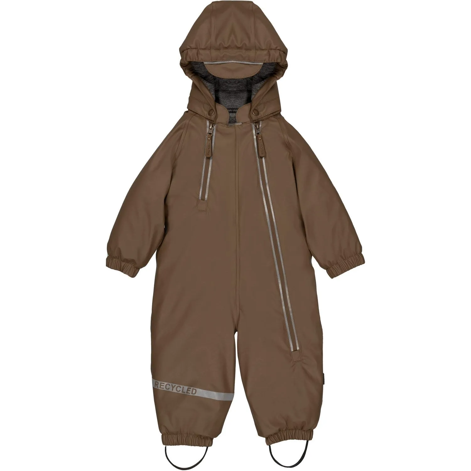 Mikk-Line Chocolate Chip PU Snow Suit 2 Zip Recycled Printed-Lining Warm-weather casual wear