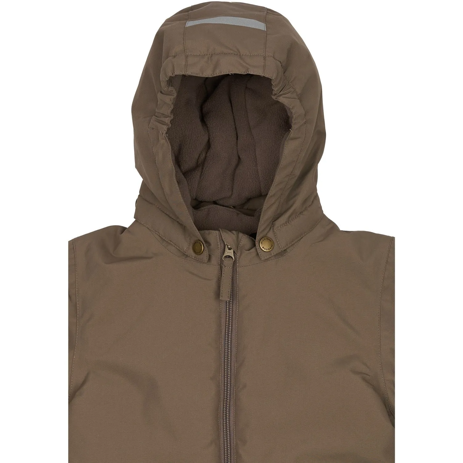 Sustainable-Lining Mikk-Line Chocolate Chip Snow Suit Solid