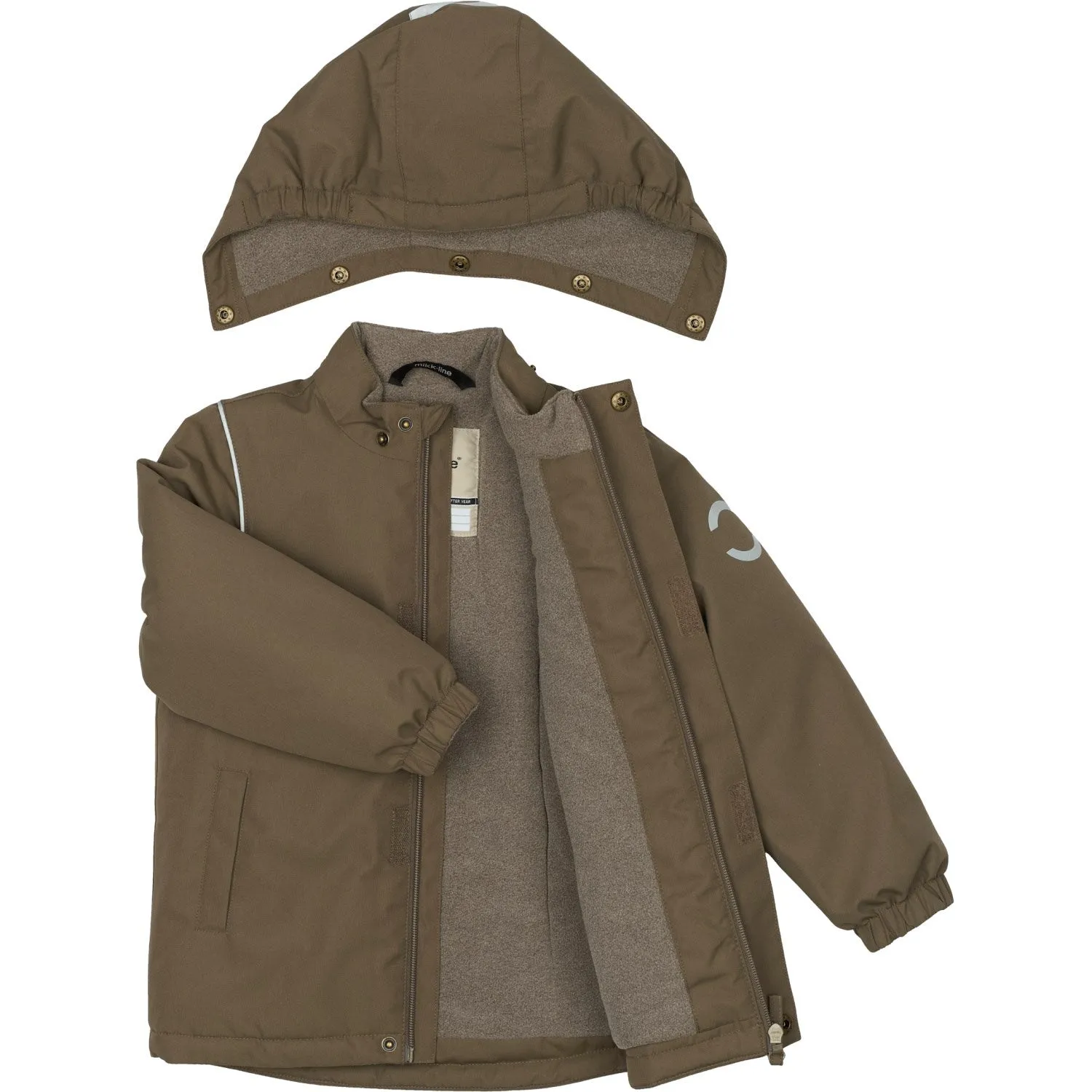 runner Mikk-Line Chocolate Chip Winter Jacket Solid