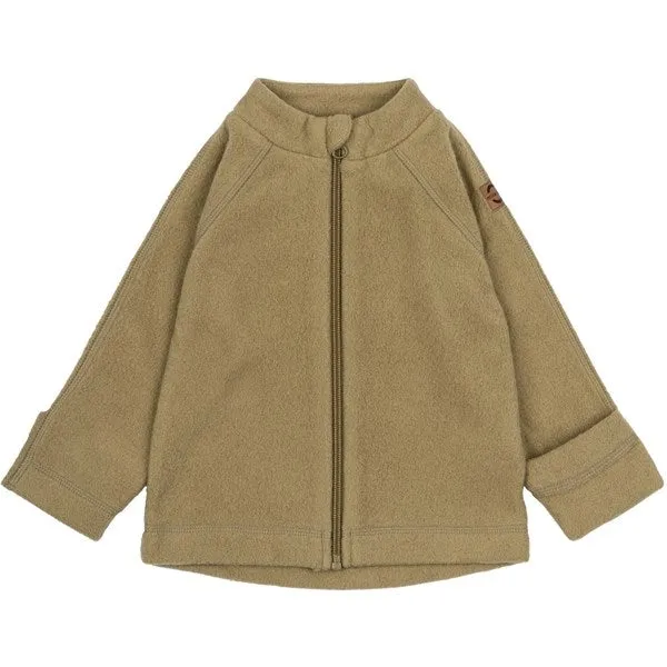 Cozy Layer Layer System Mikk-Line Cotton Fleece Jacket Dried Herb